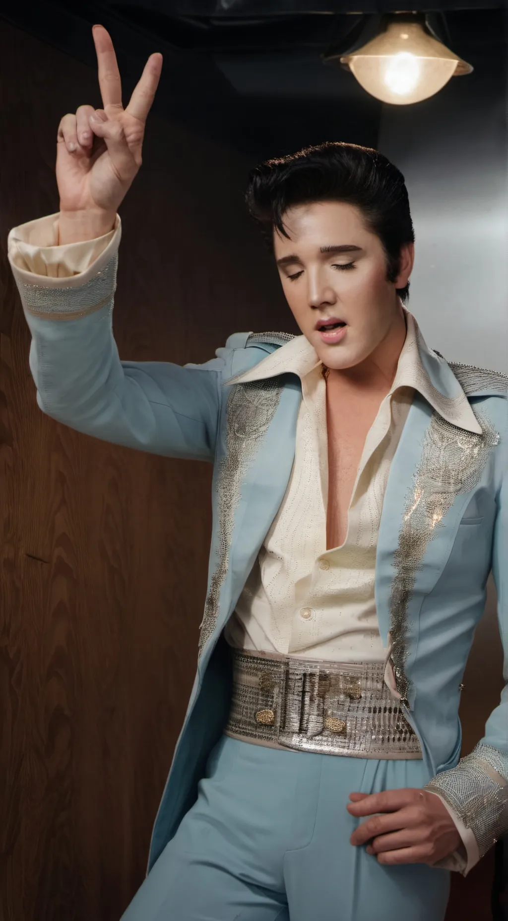 ai character: elvis background