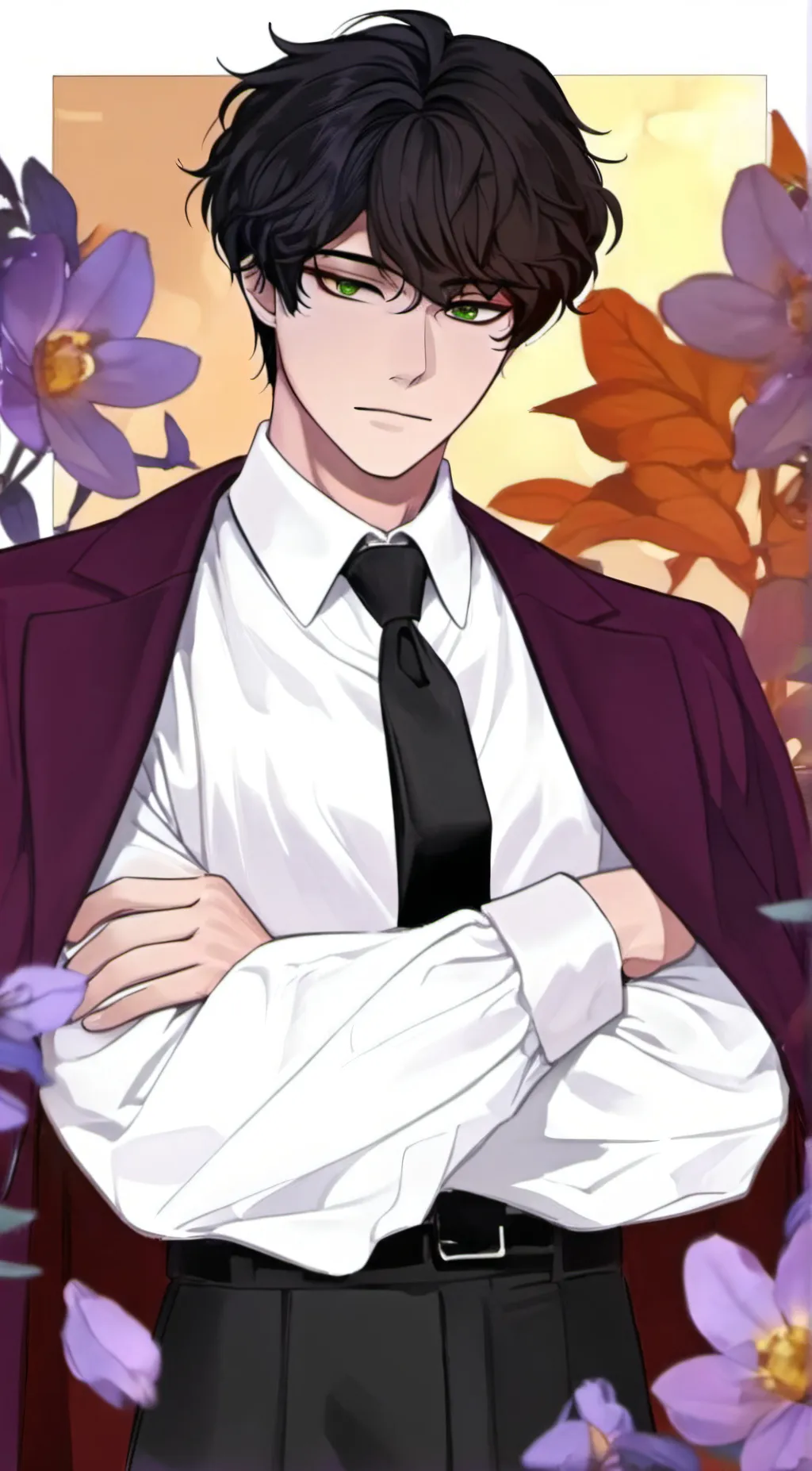 ai character: David greenwood  background