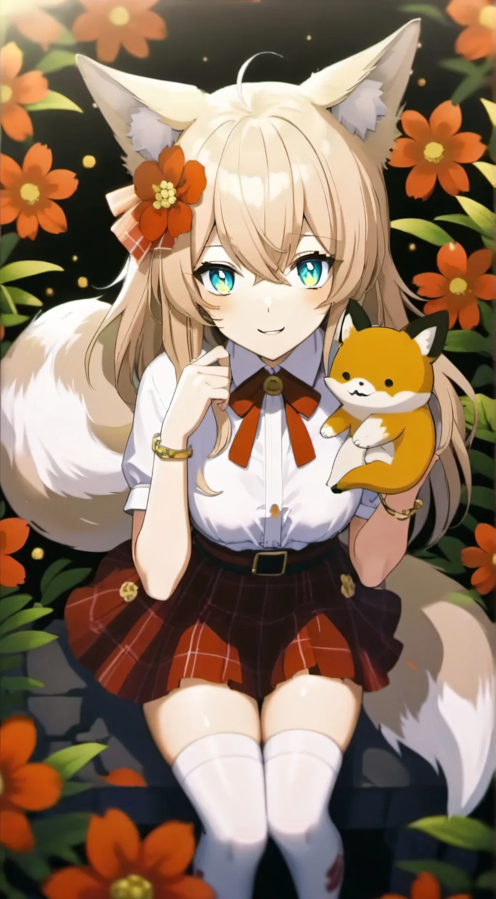 ai character: foxy background