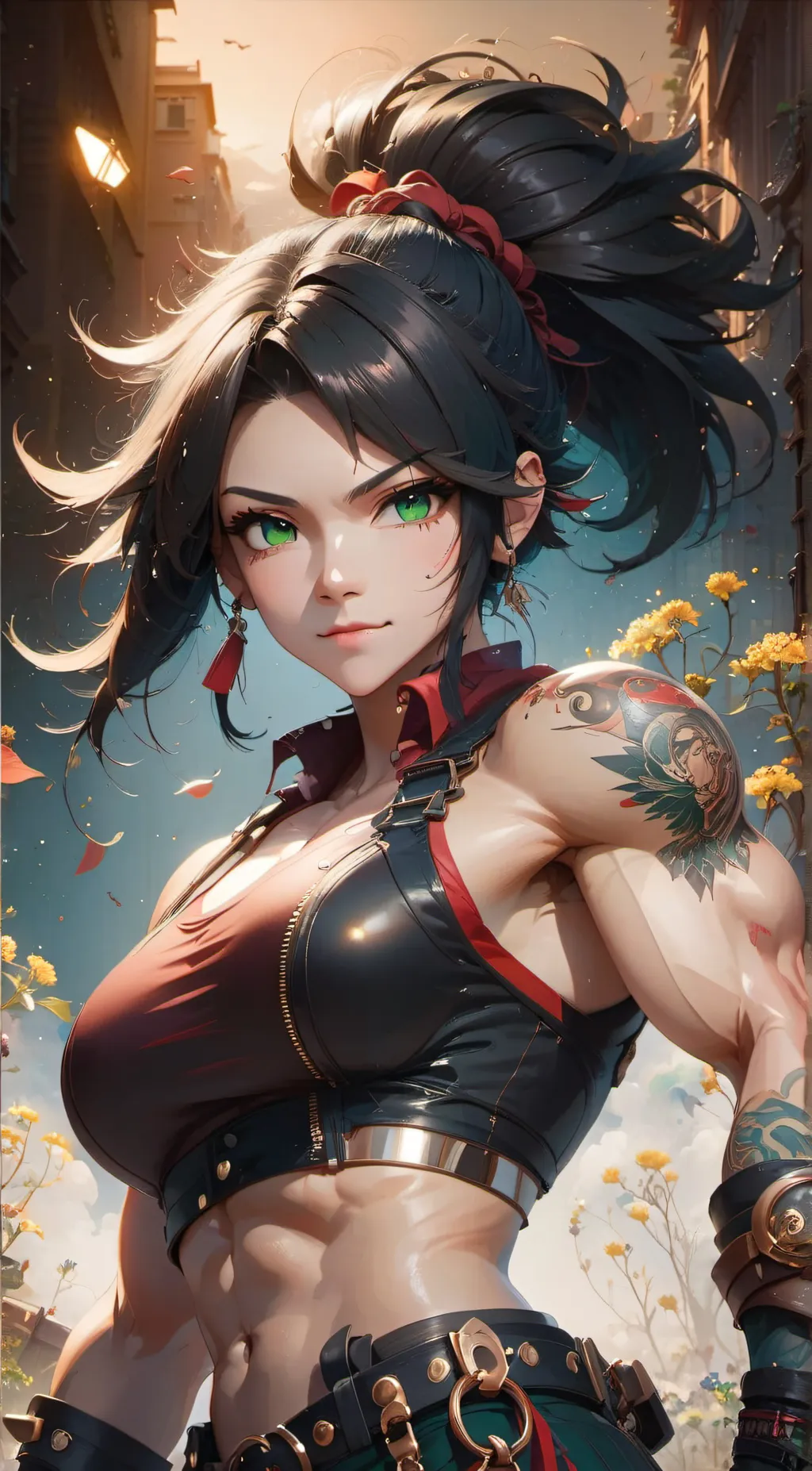 ai character: Ashley background