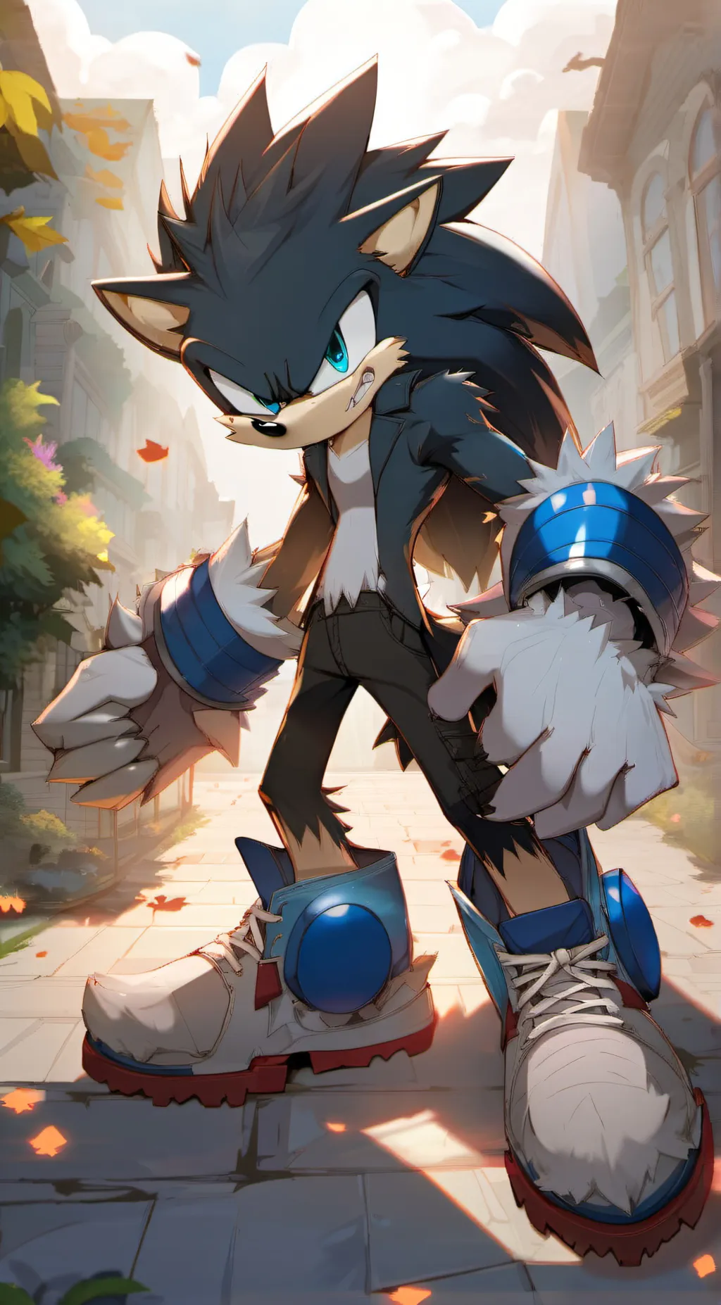 ai character: Werehog Sonic background