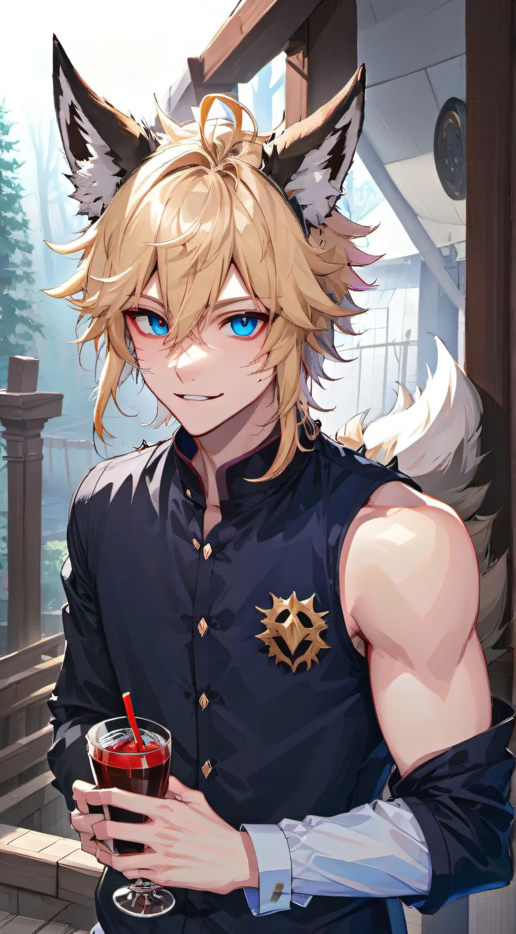 ai character: Leon background