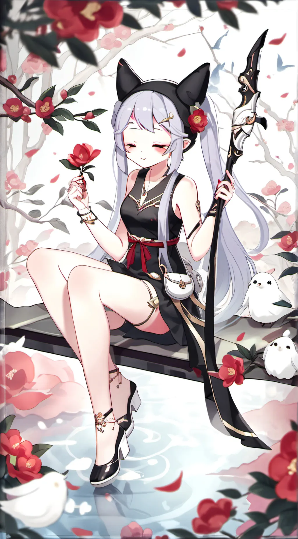 ai character: femle catnap background