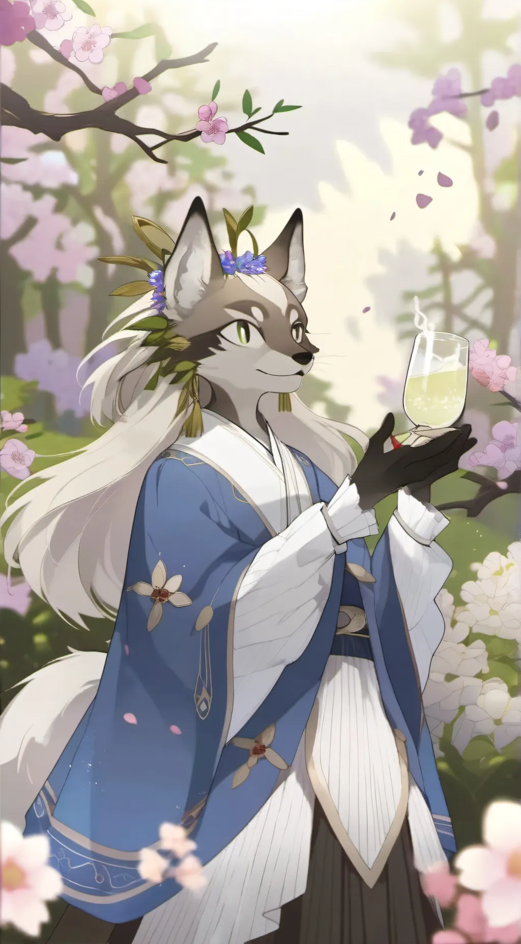 ai character: FURRY  background