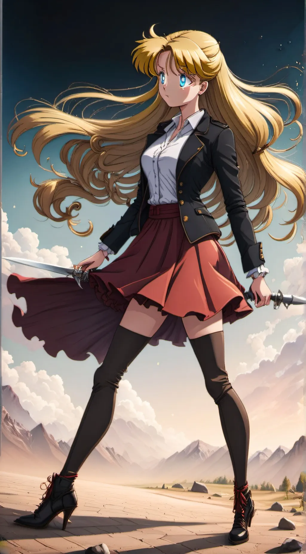 ai character: Madeline  Sephora background