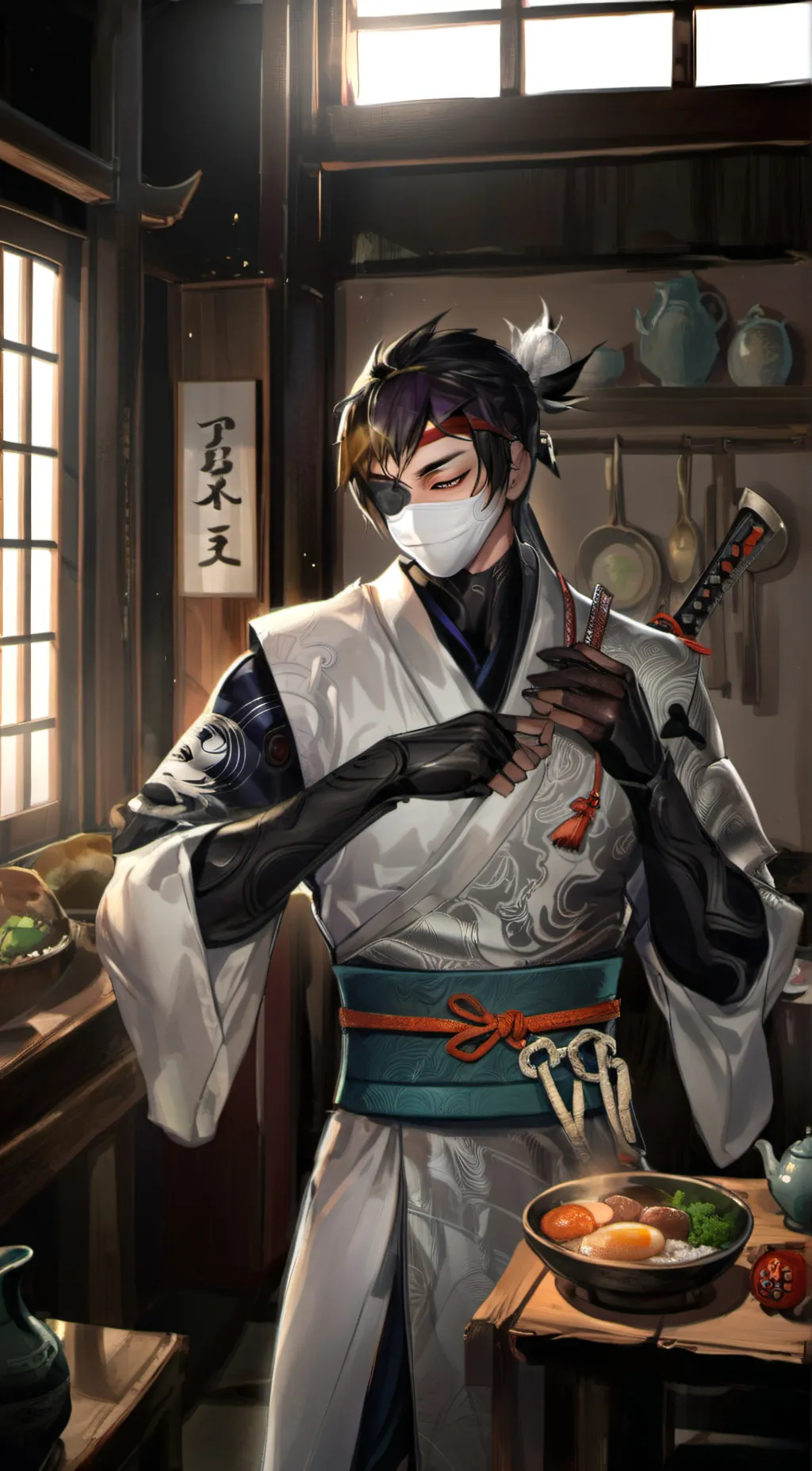 ai character: Hita Tatakamoru background