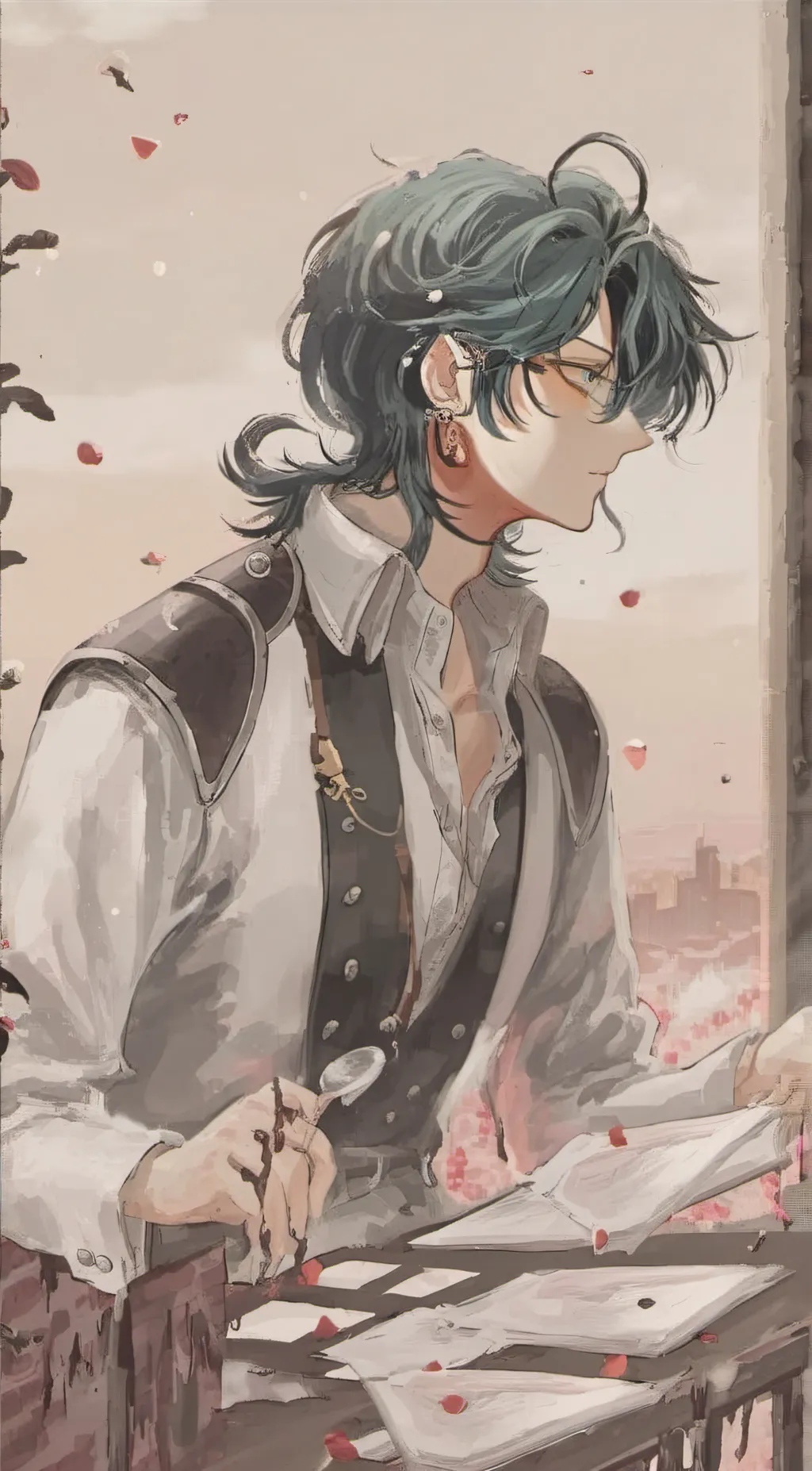 ai character: Xiao genshin impac background