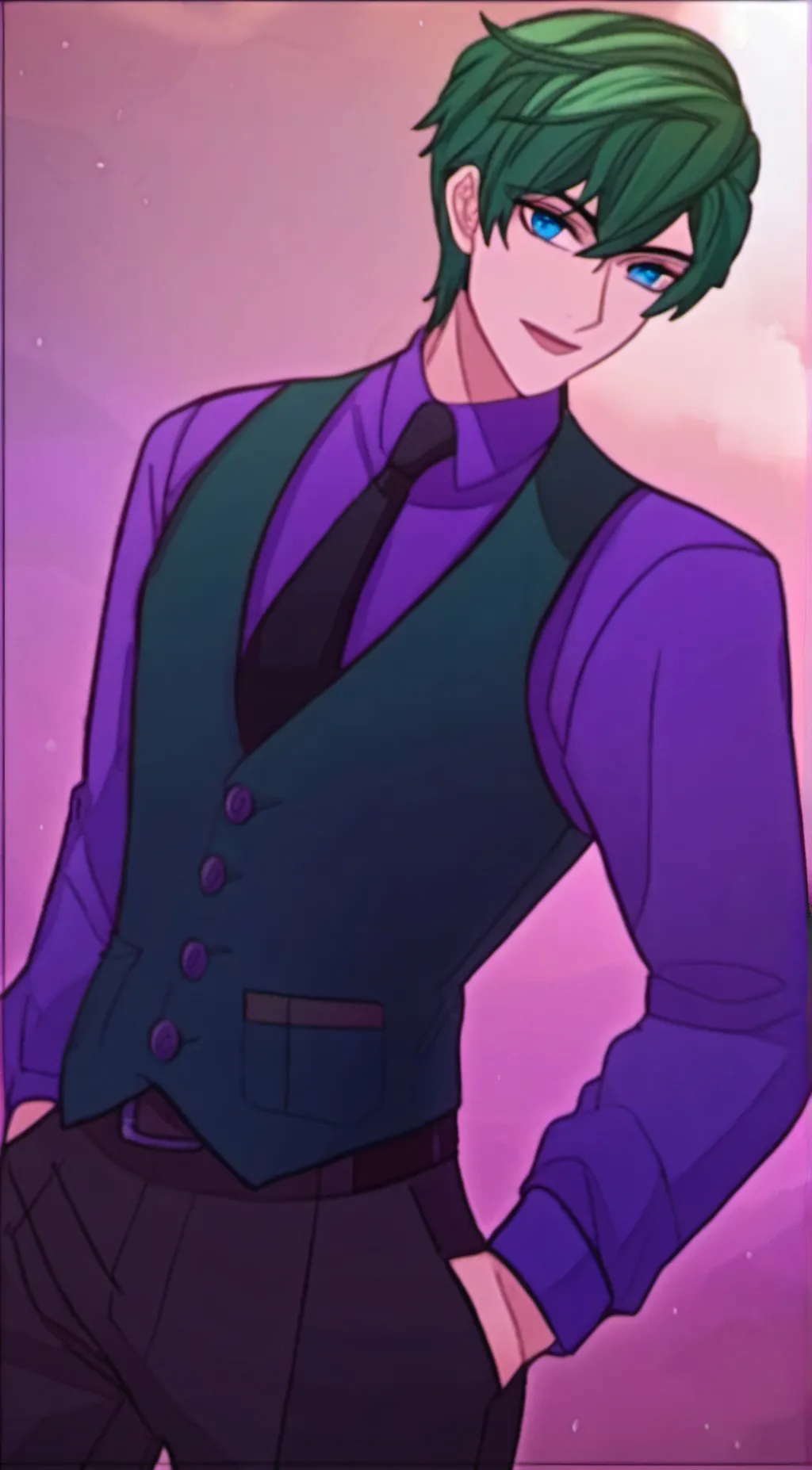 ai character: CEO Jon Moyers  background