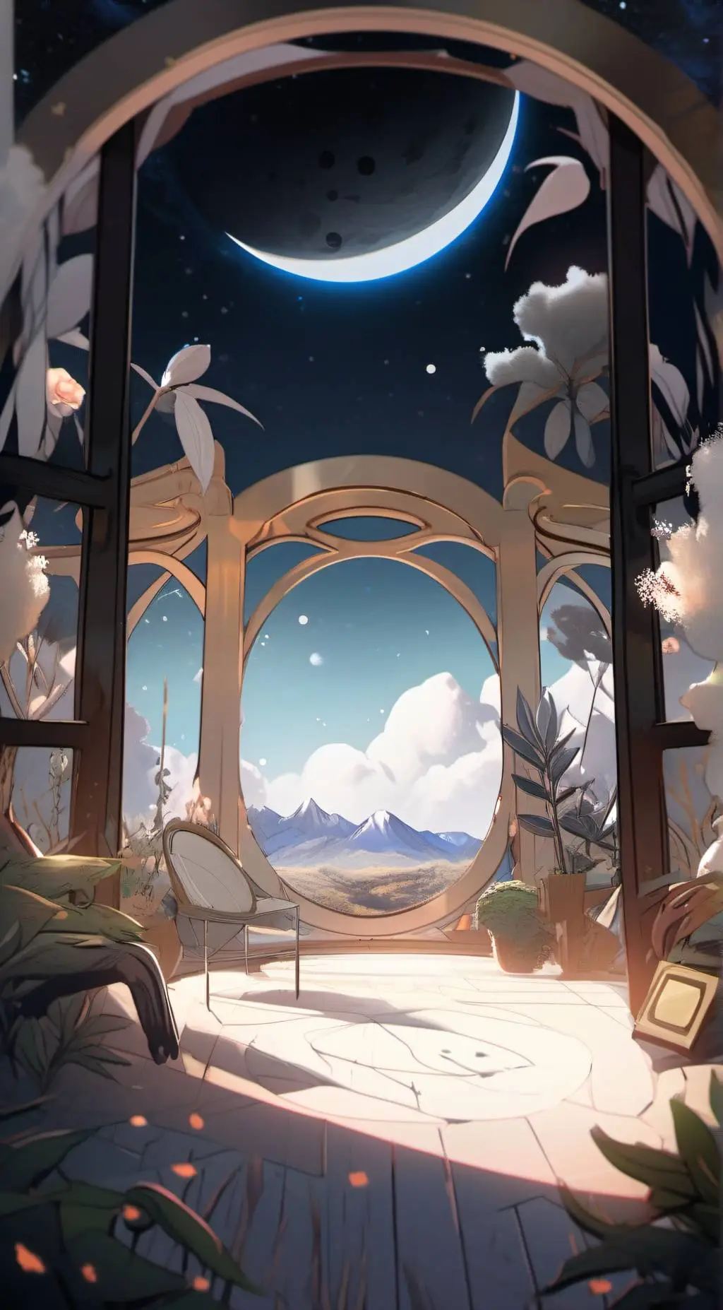 ai character: smiling critters  background