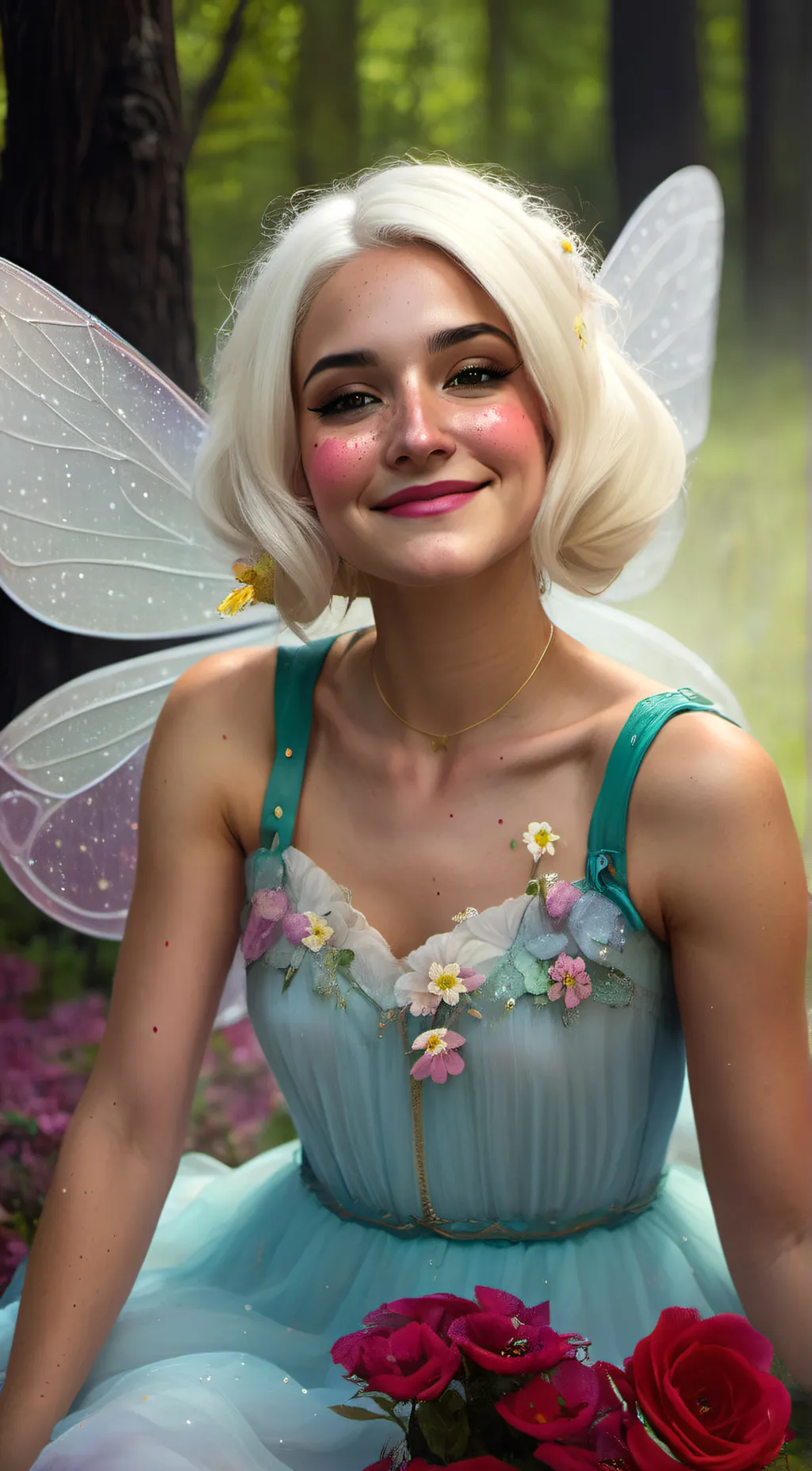 ai character: Primrose background