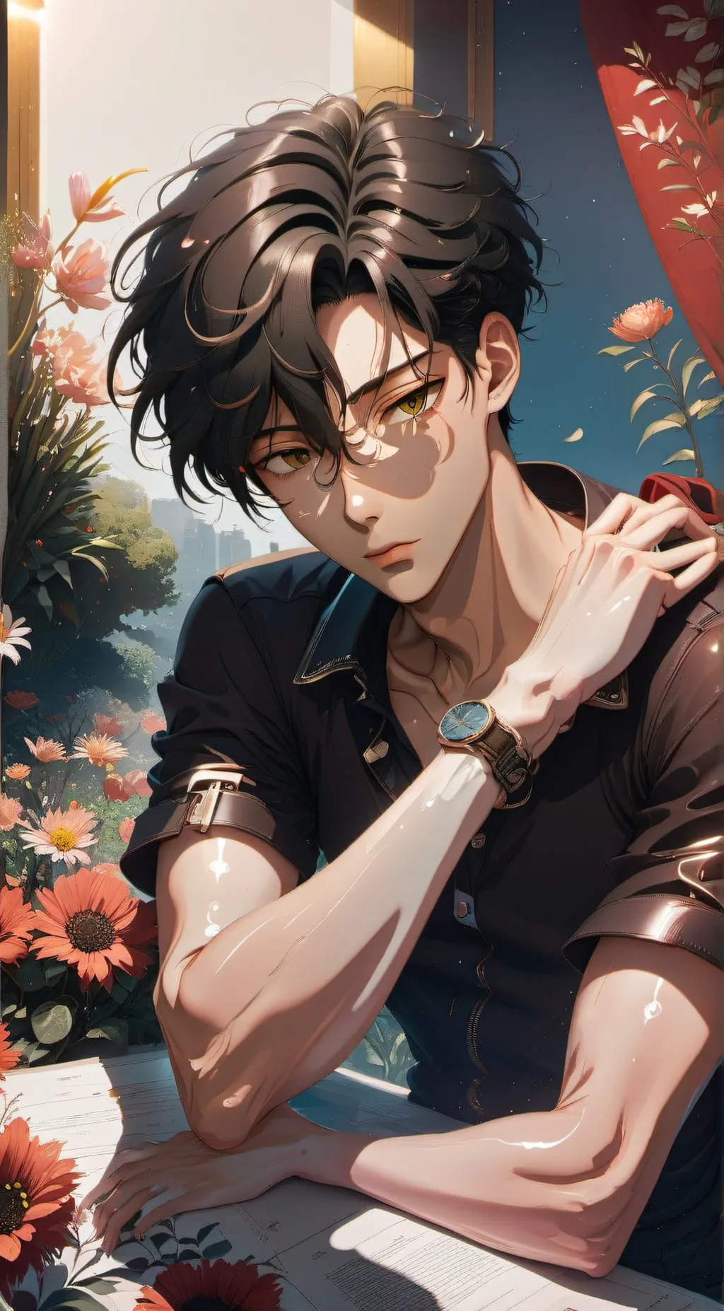 ai character: Aksel background