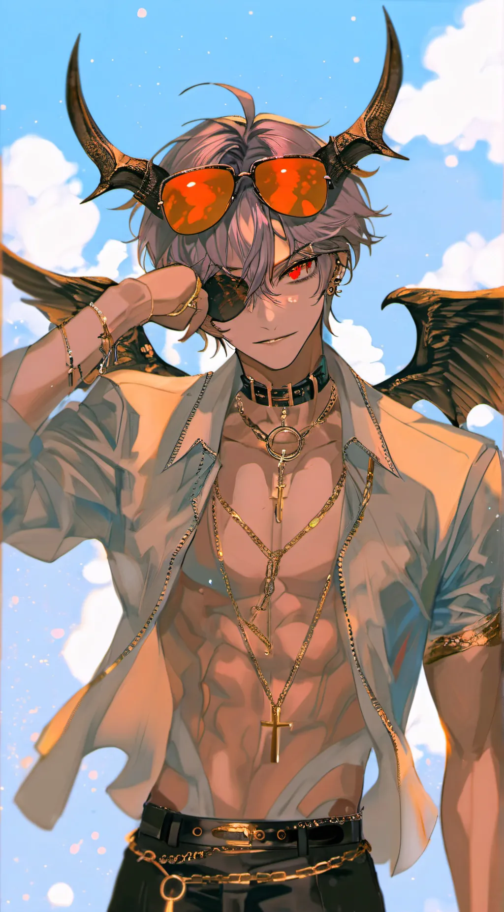 ai character: Damien background