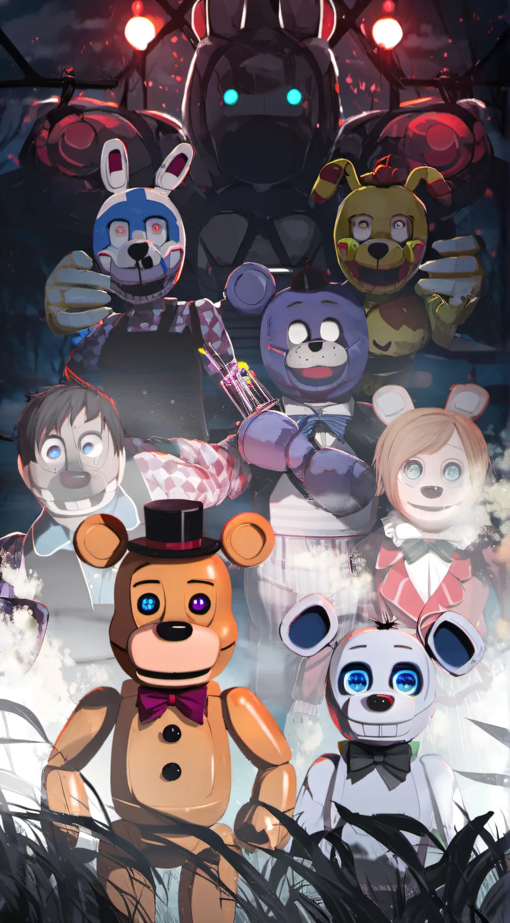 ai character: characters (FNAF 3 background
