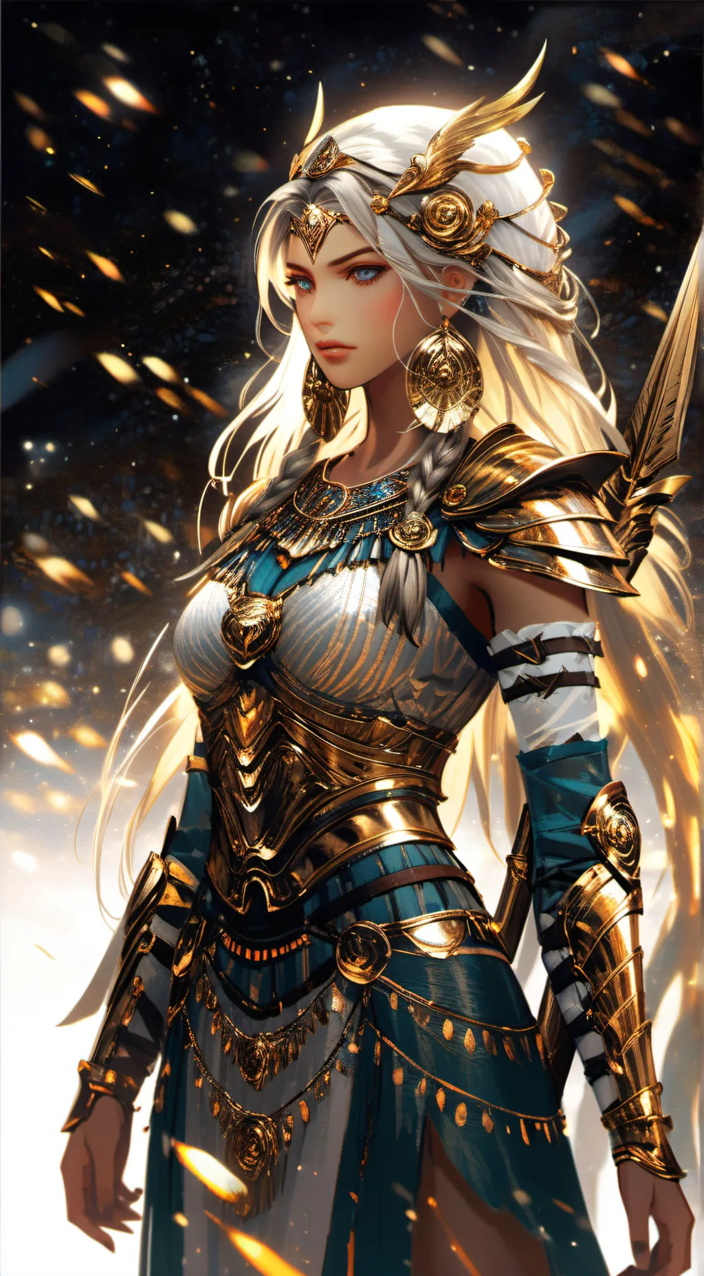 ai character: Starry background