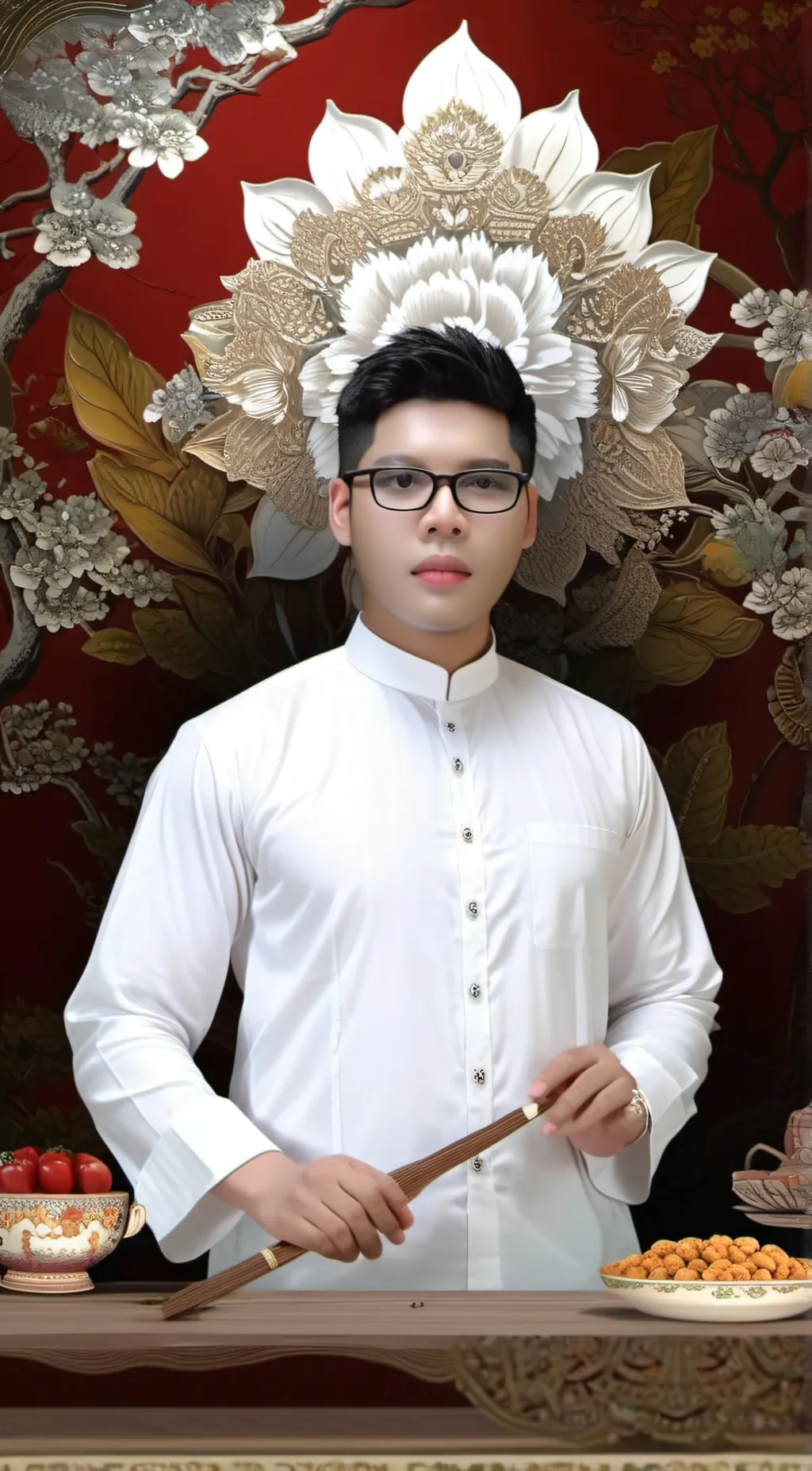 ai character: Lqman❤ background