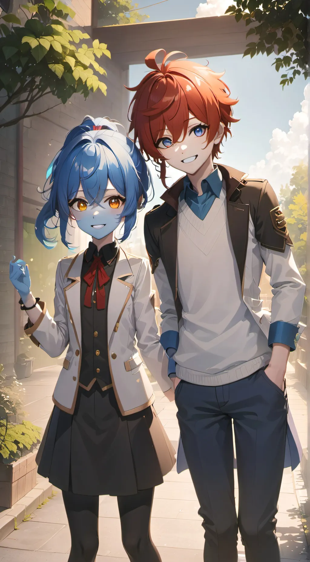 ai character: chris and jenna background