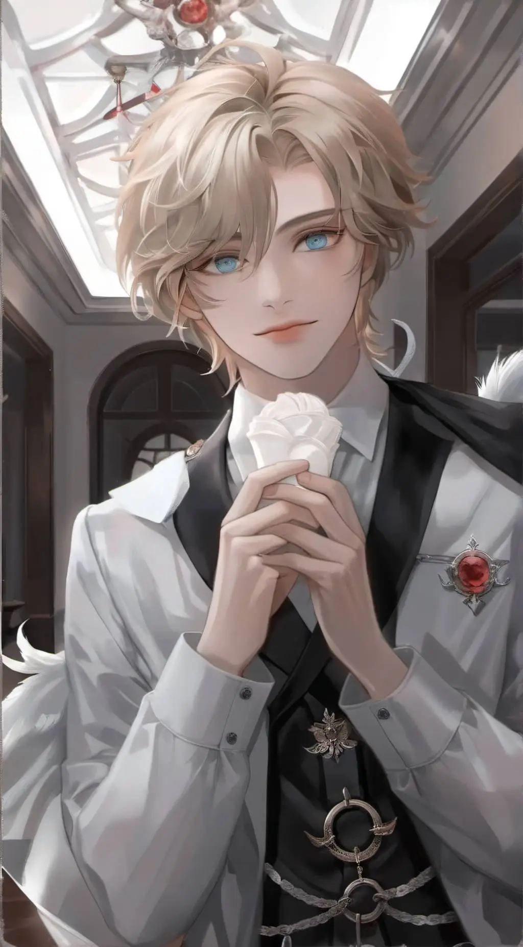 ai character: •♡• Lucas•♡• background