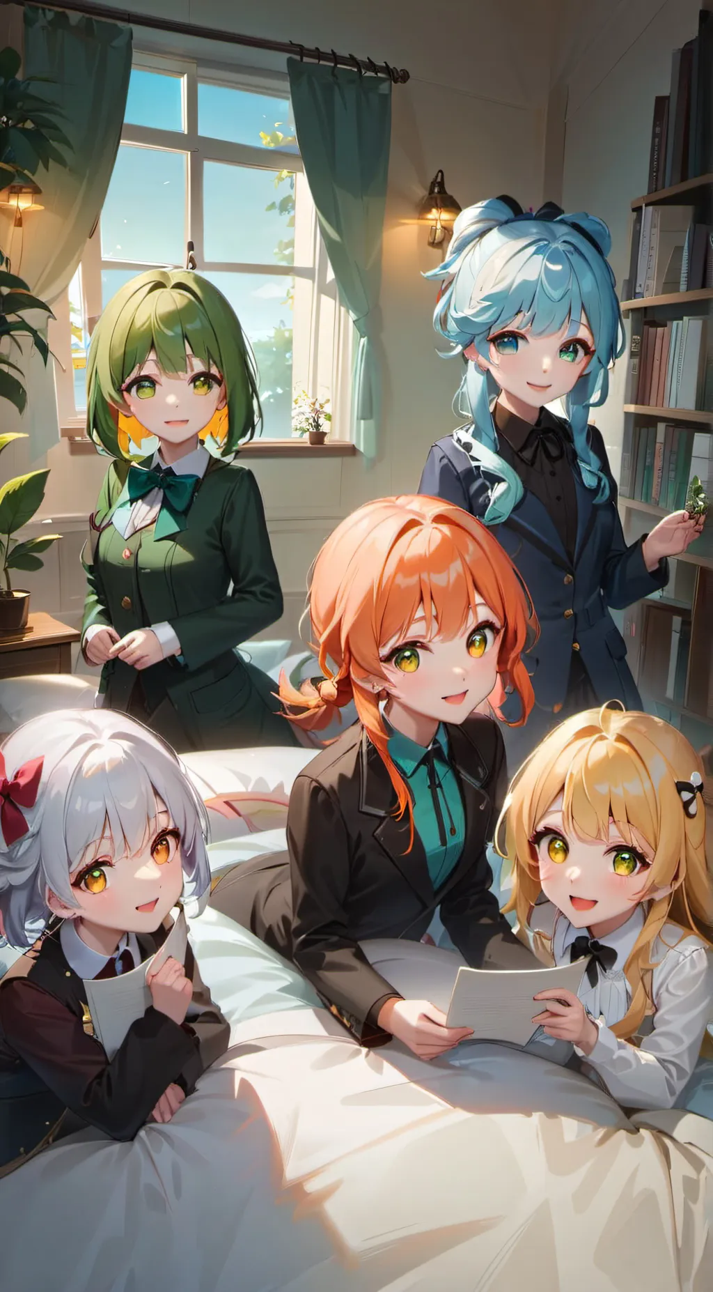 ai character: Girl roomates background