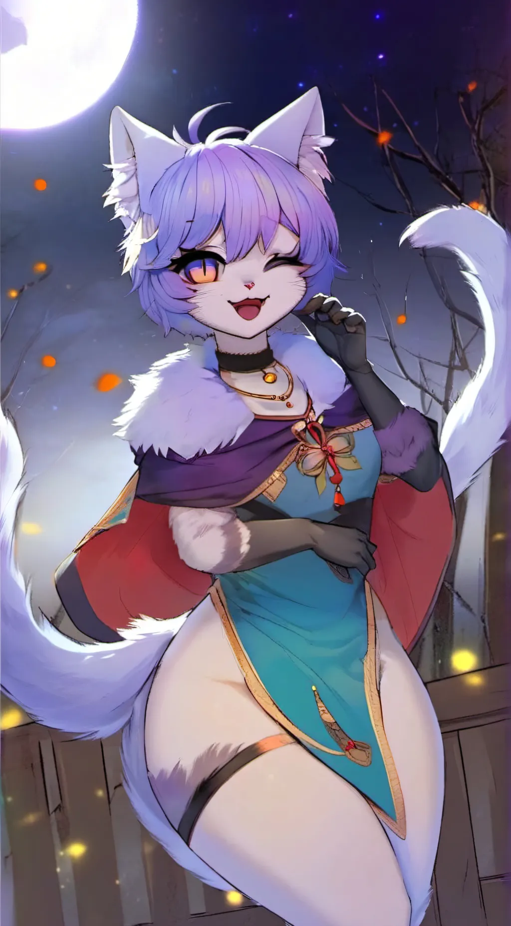 ai character: Smiling critters background