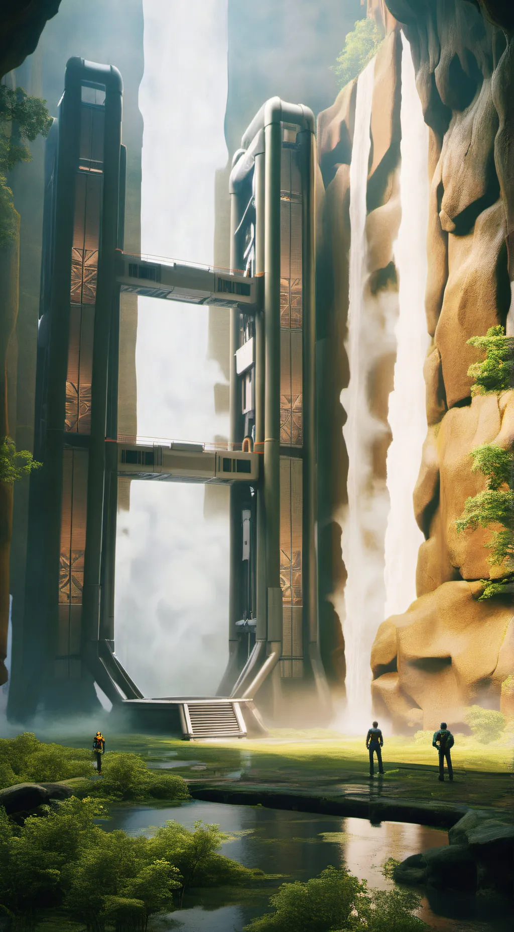 ai character: Rest here background