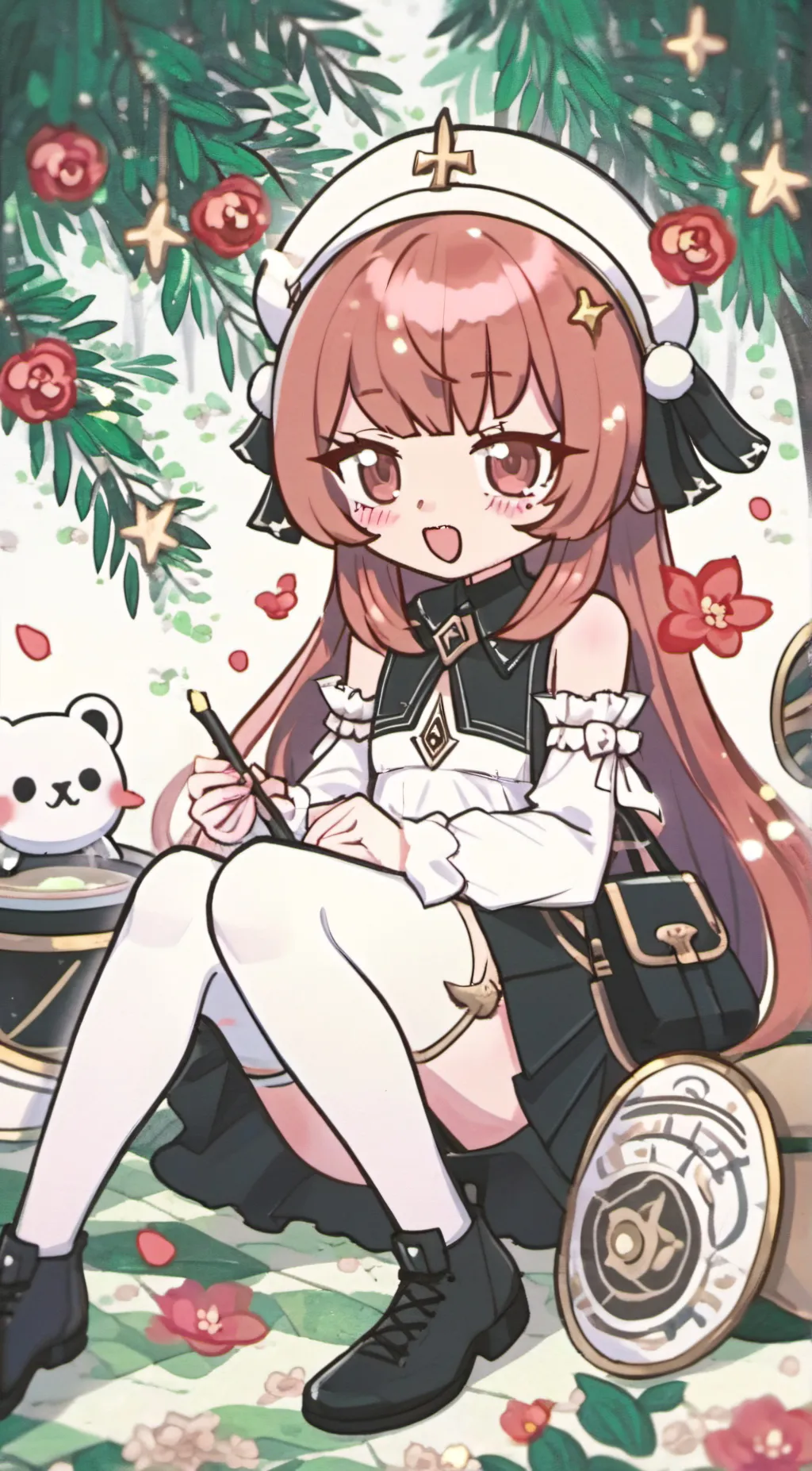 ai character: Aurora background