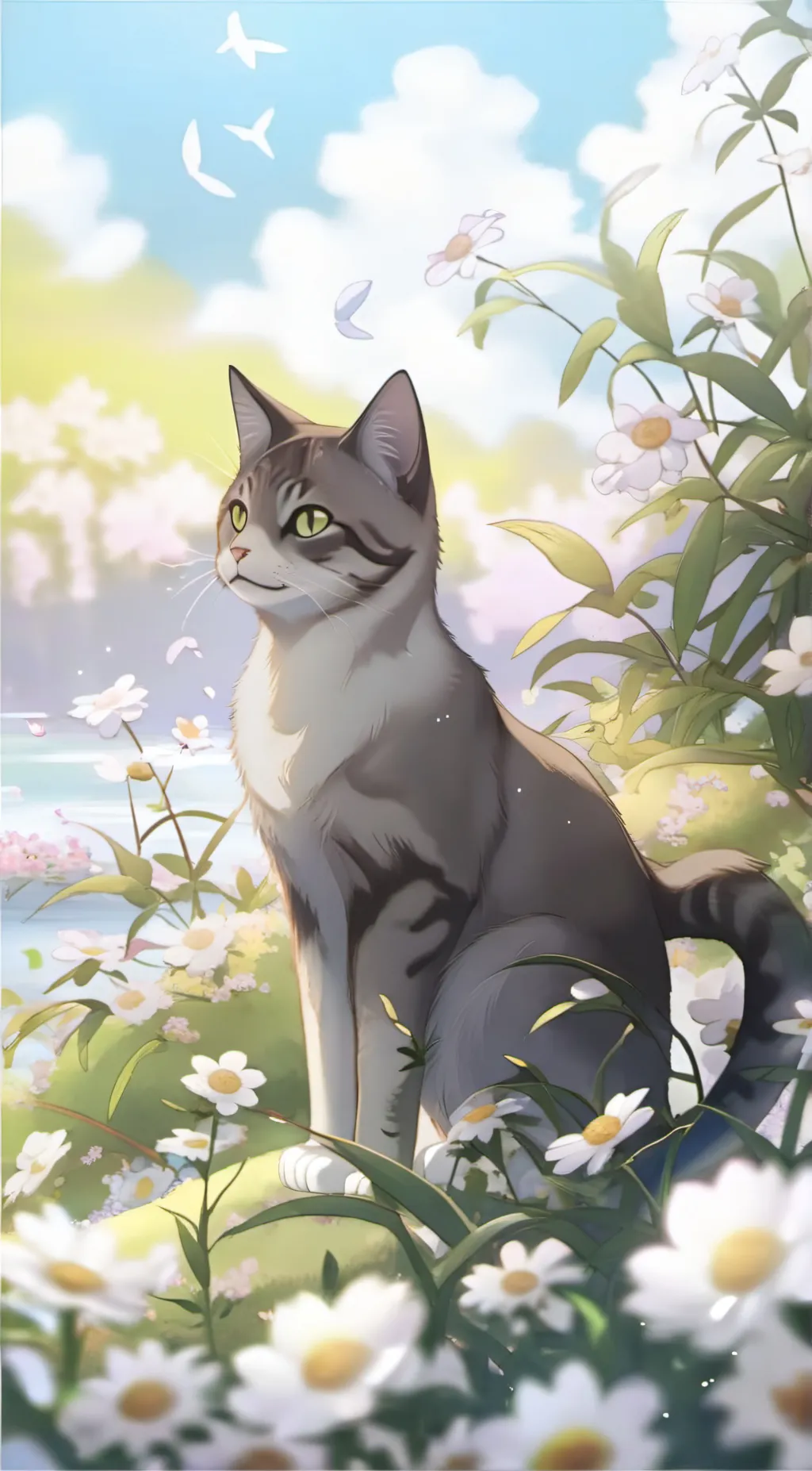 ai character: cat background