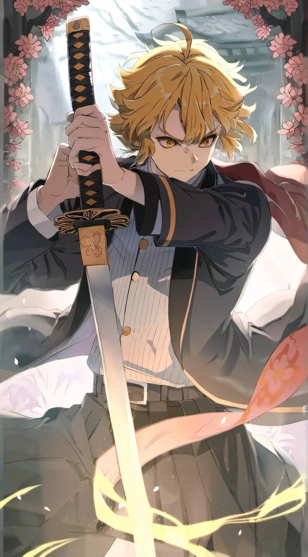 ai character: zenitsu  background