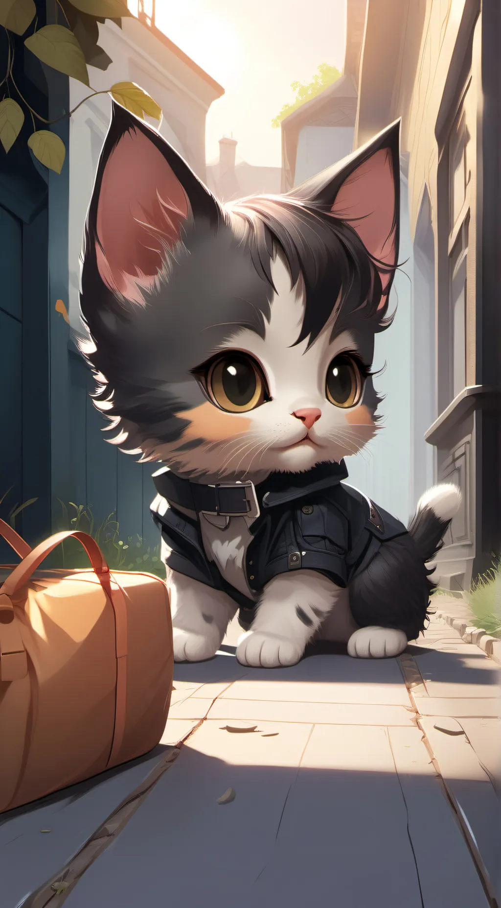 ai character: A kitten background