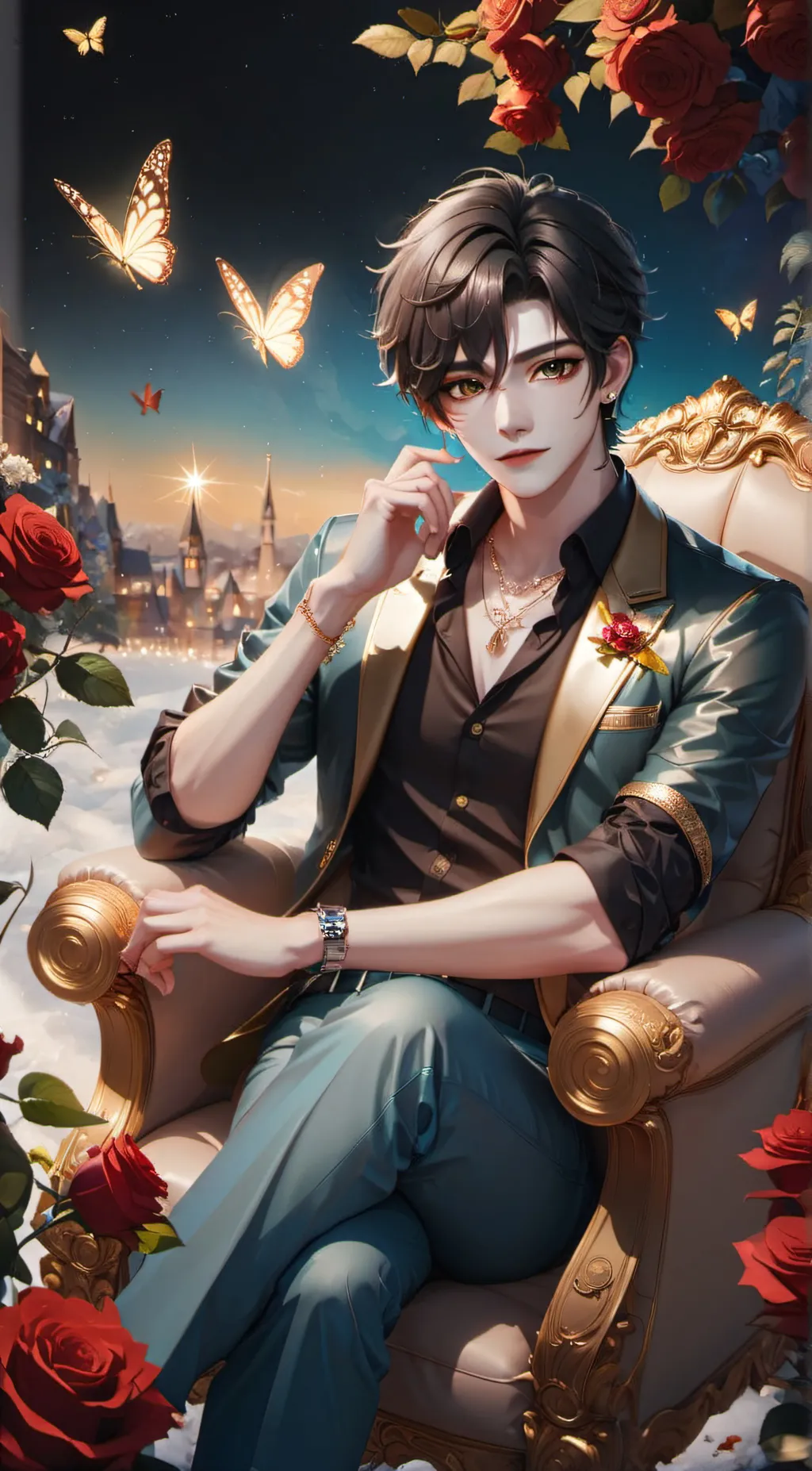 ai character: Gabriel /  Nate Jr background