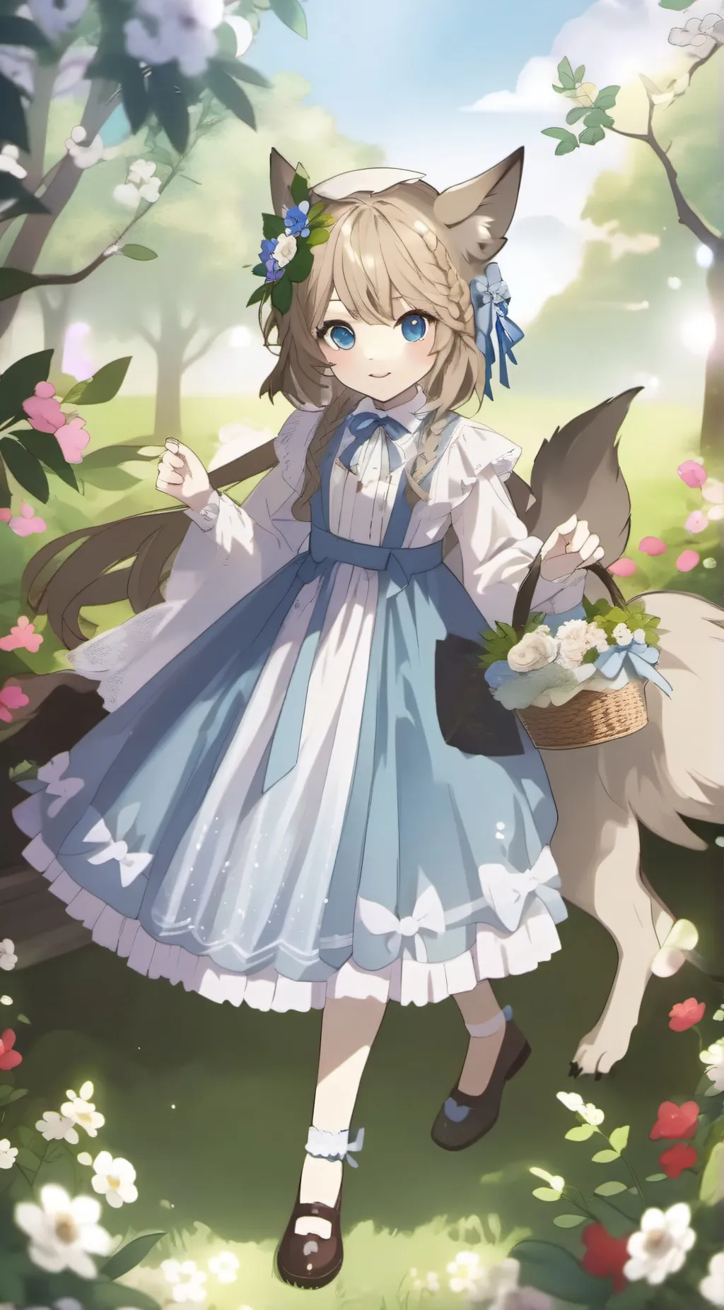 ai character: The Blue Fox background