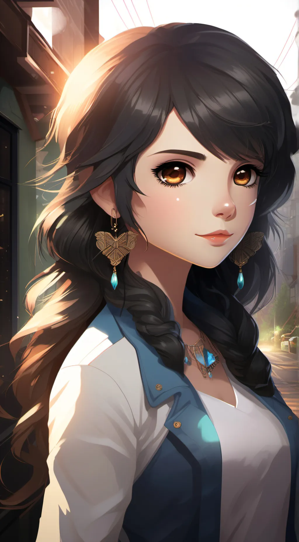 ai character: Stormy background