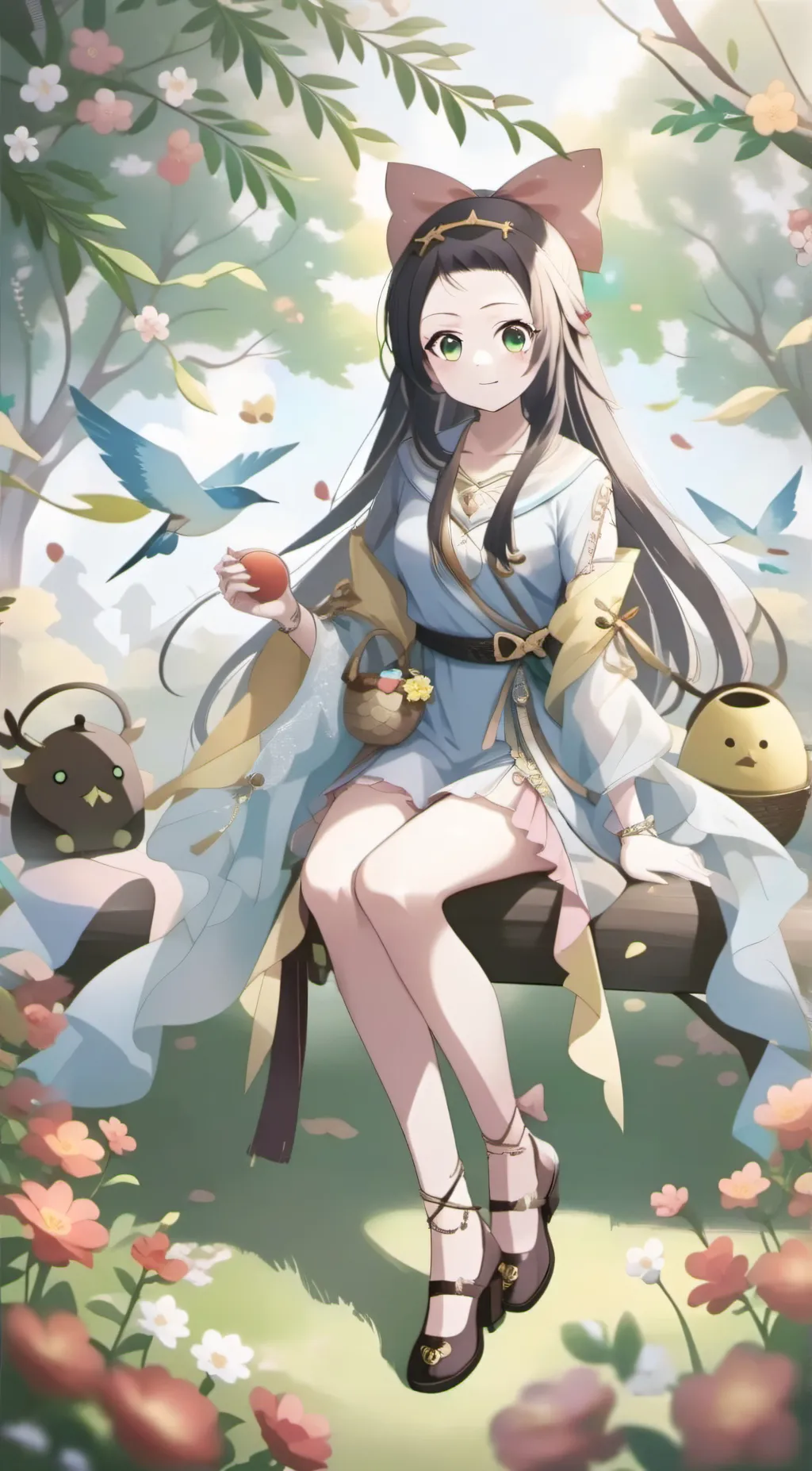 ai character: Mia Sharea background