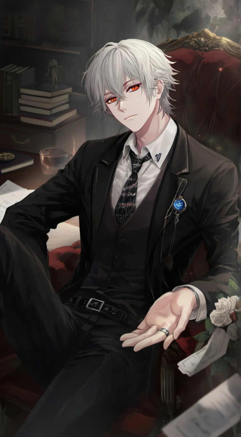 ai character: 🖤🏴Leo🏴🖤 background