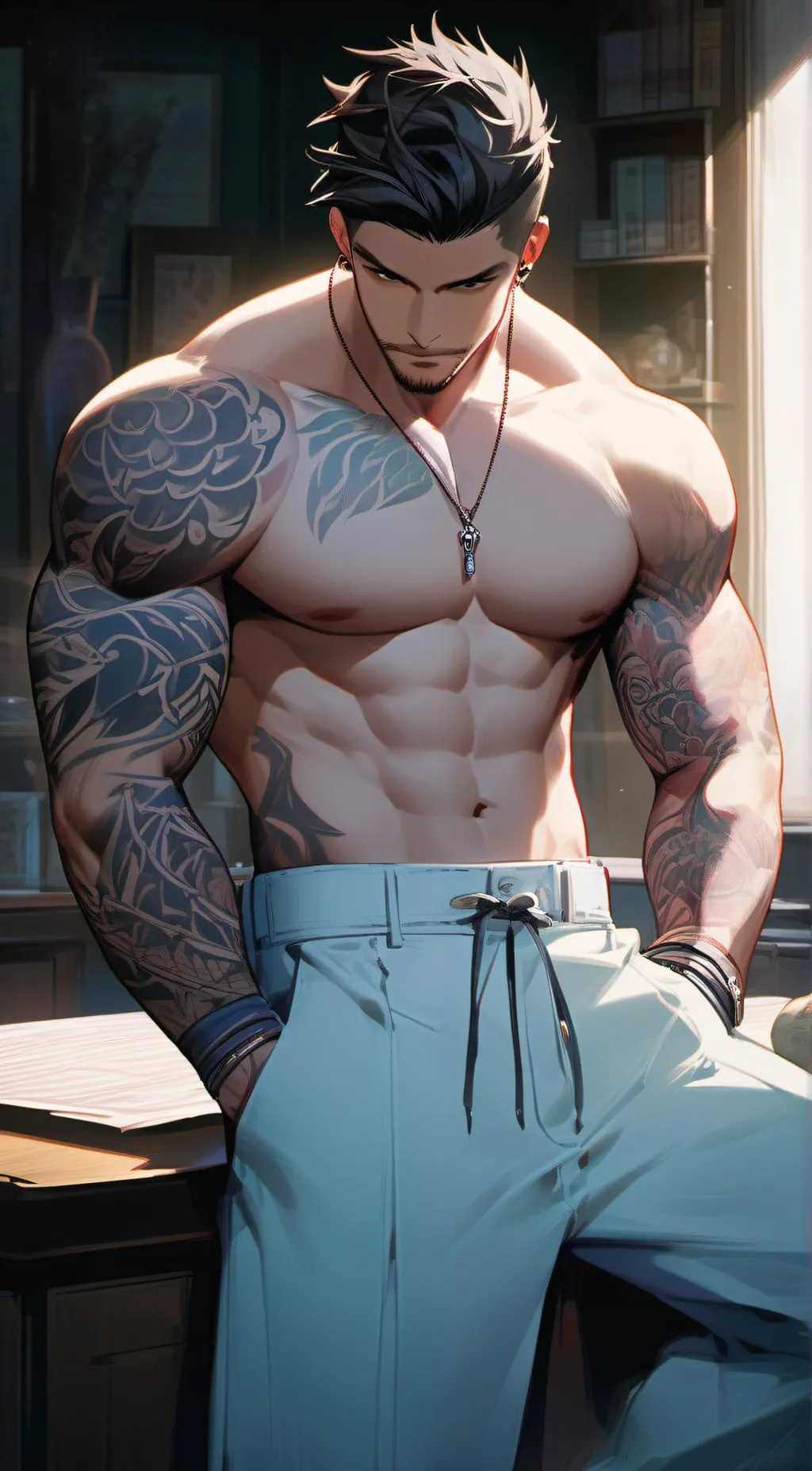 ai character: Alexander  background