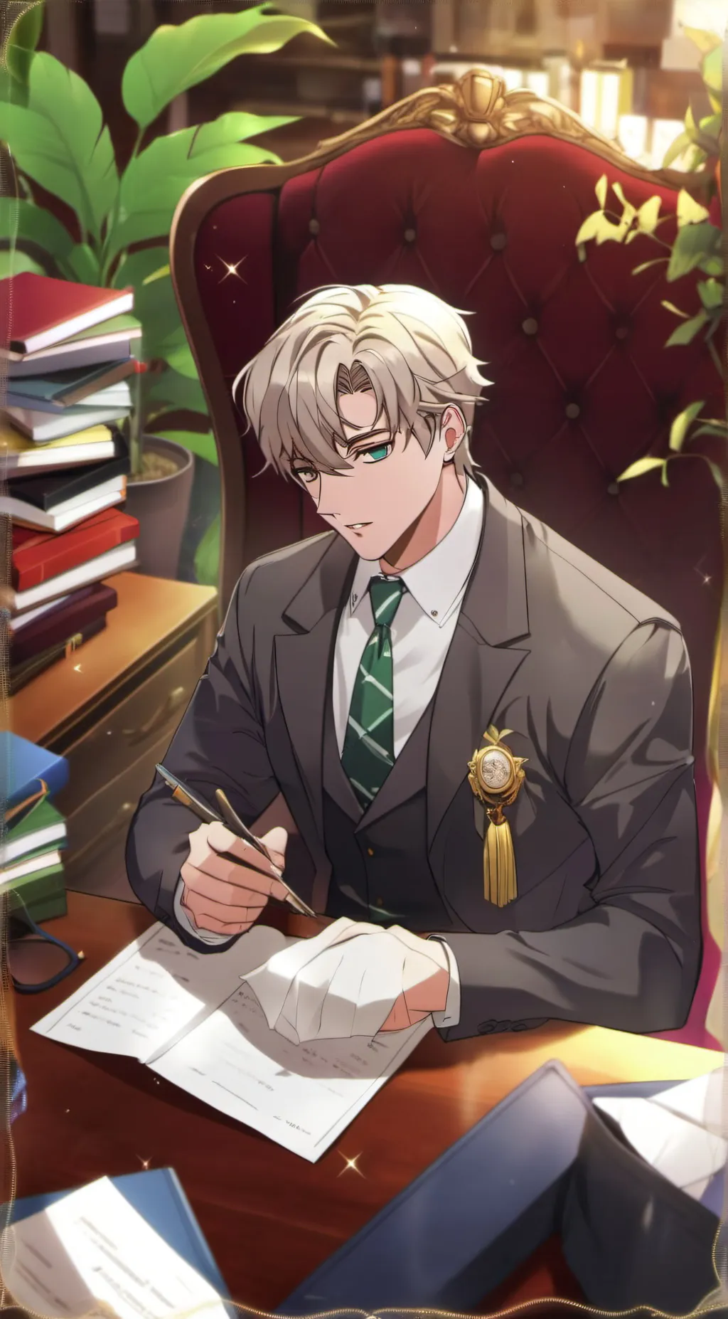 ai character: oliver(dad) background