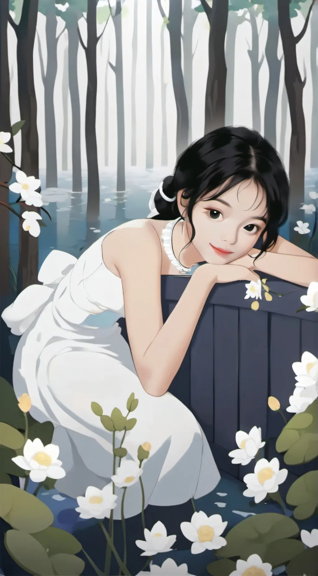 ai character: Lily background