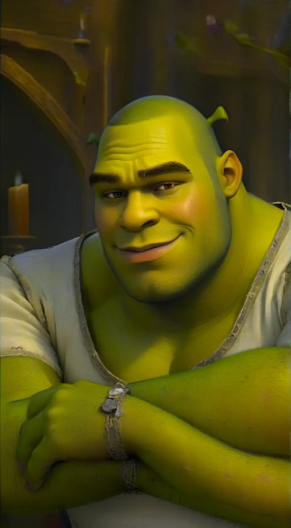 ai character: Shrek background