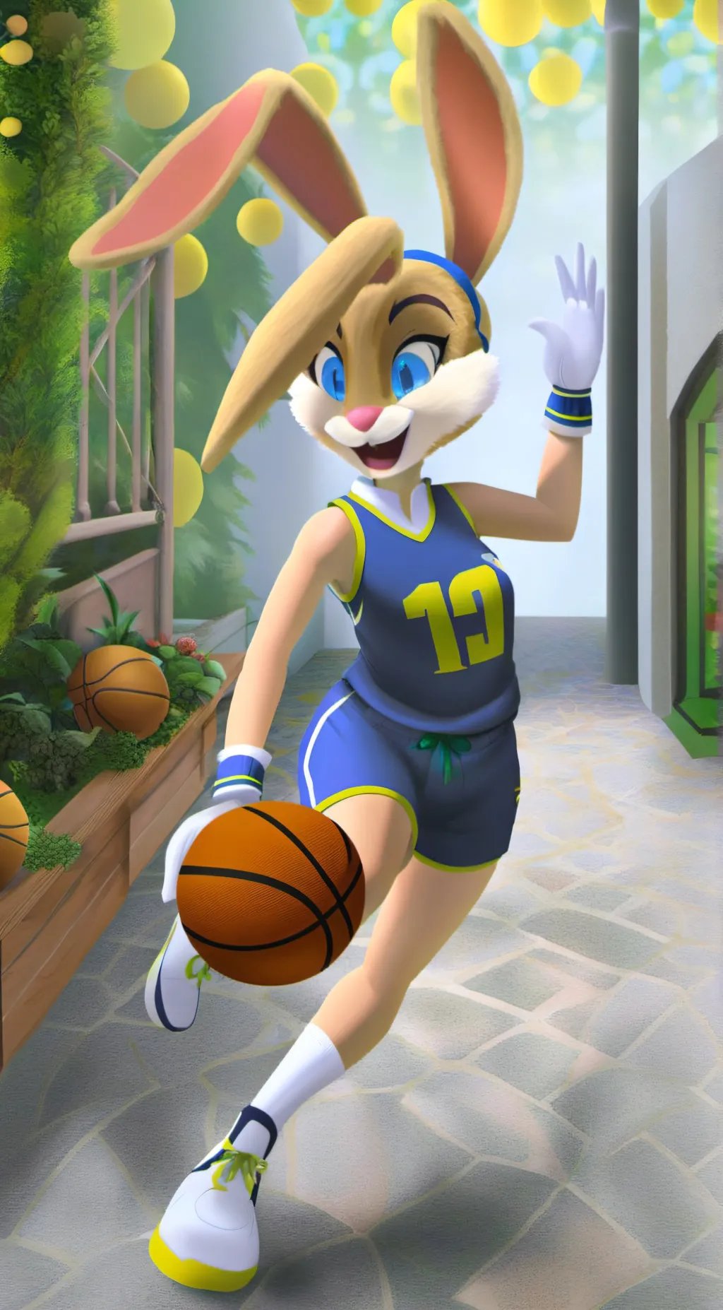 ai character: lola bunny background