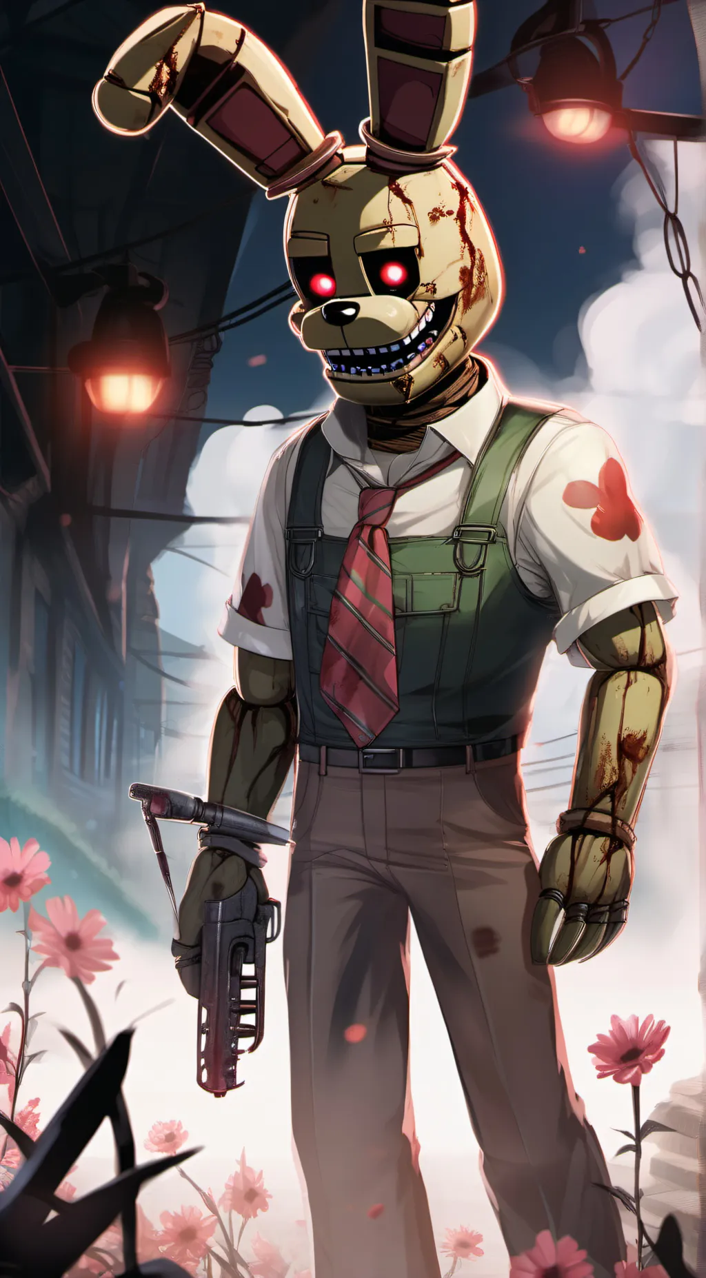 ai character: Springtrap background