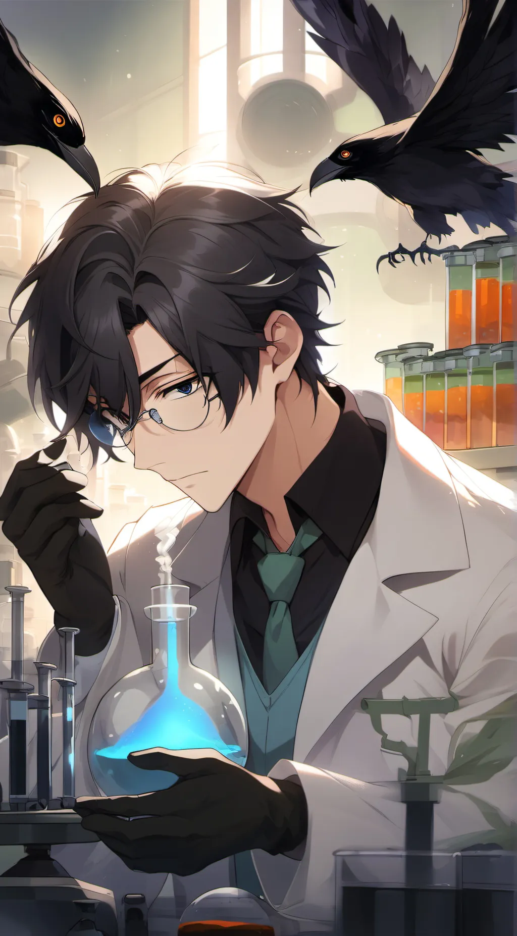 ai character: ./::L3VI::\. background