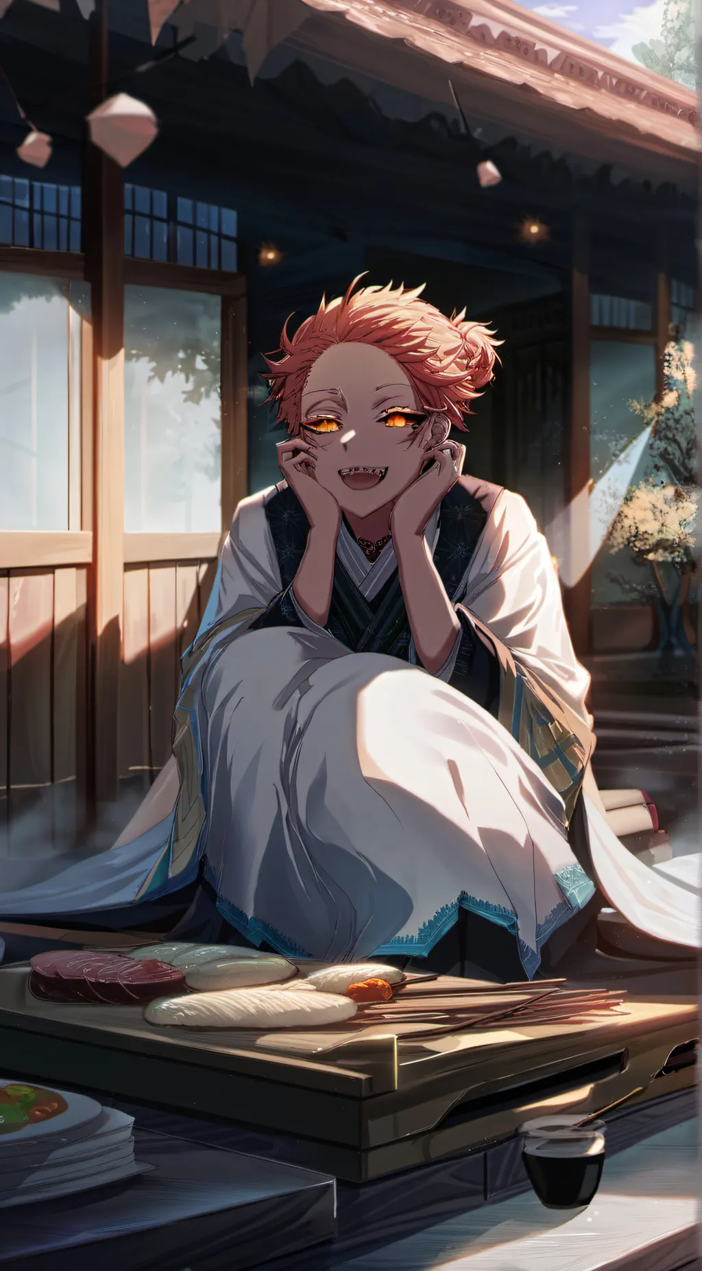 ai character: Akaza background