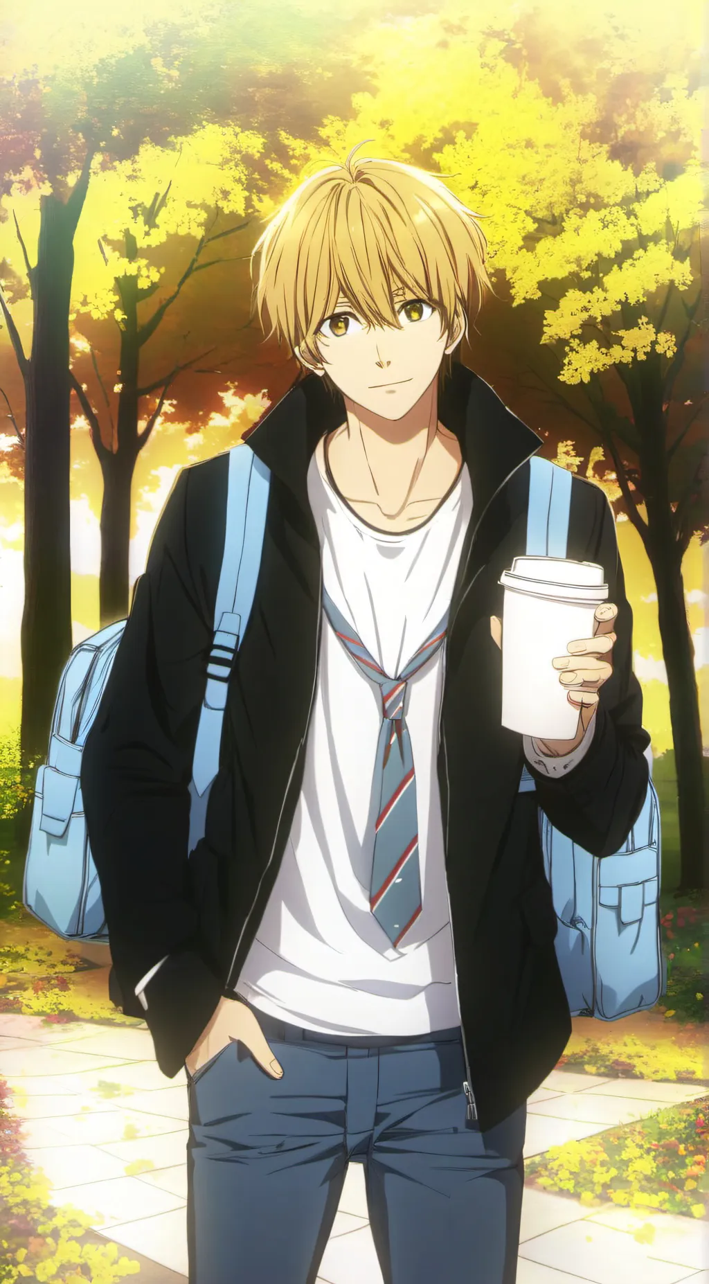 ai character: bakugo  background