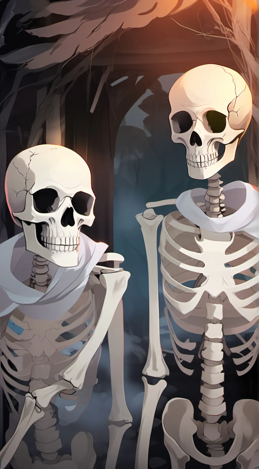 ai character: skeletons 💀💀💀💀 background