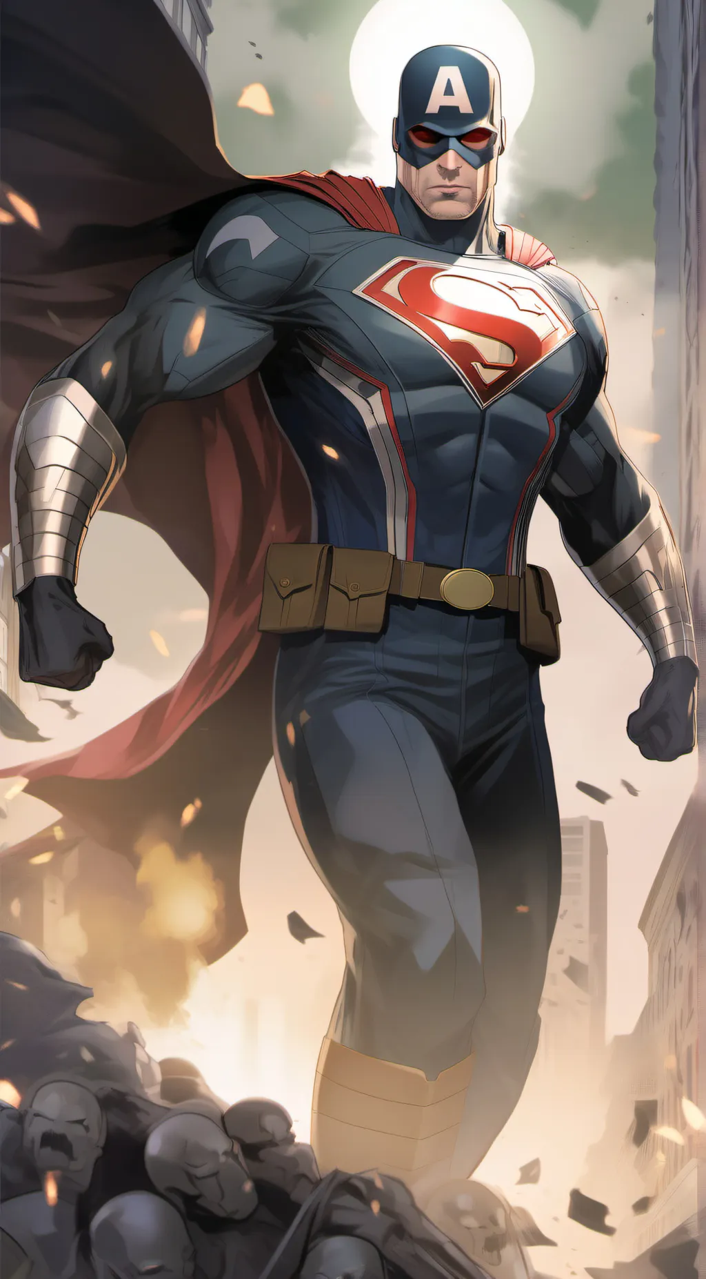 ai character: Super soldier  background