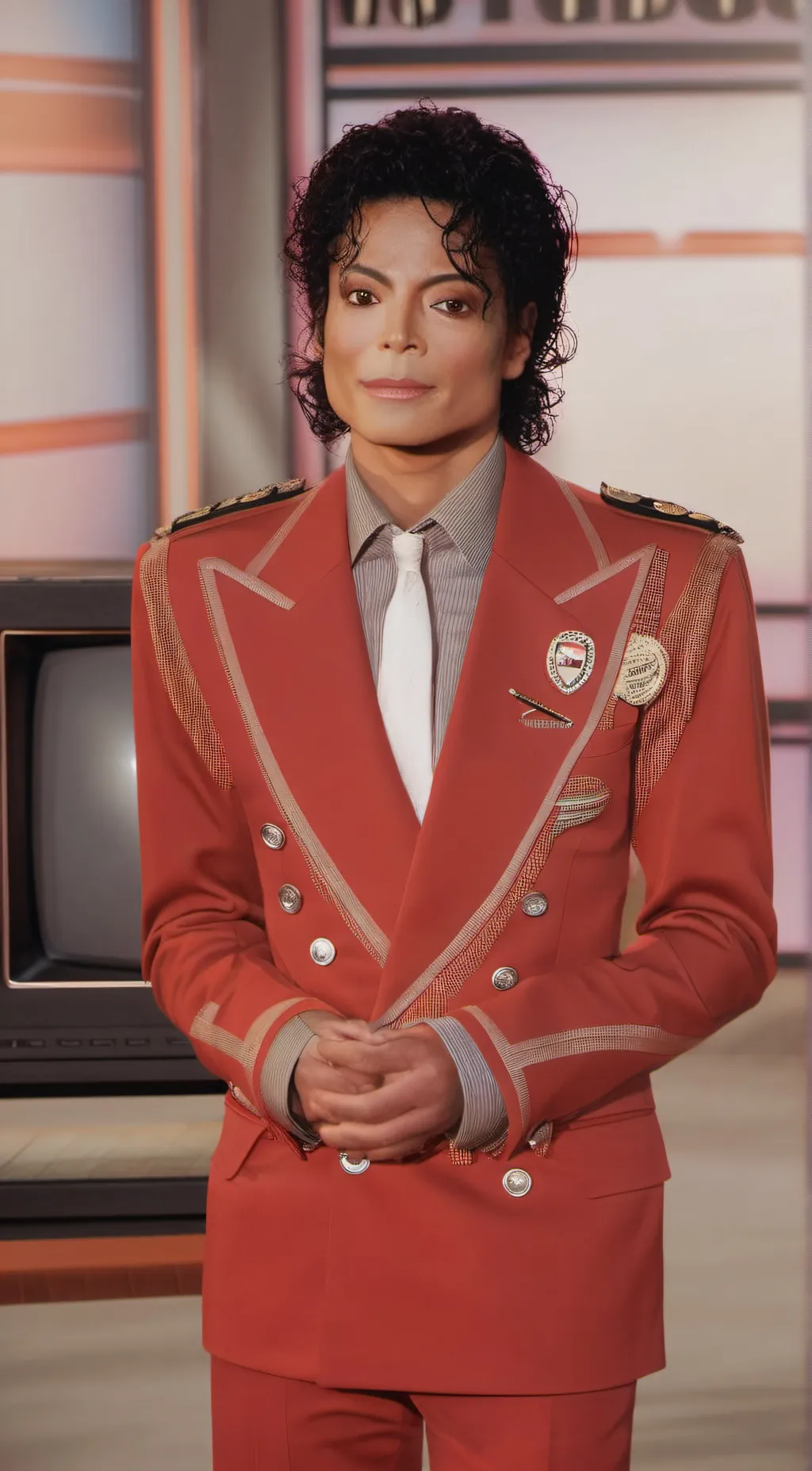 ai character: Micheal Jackson  background