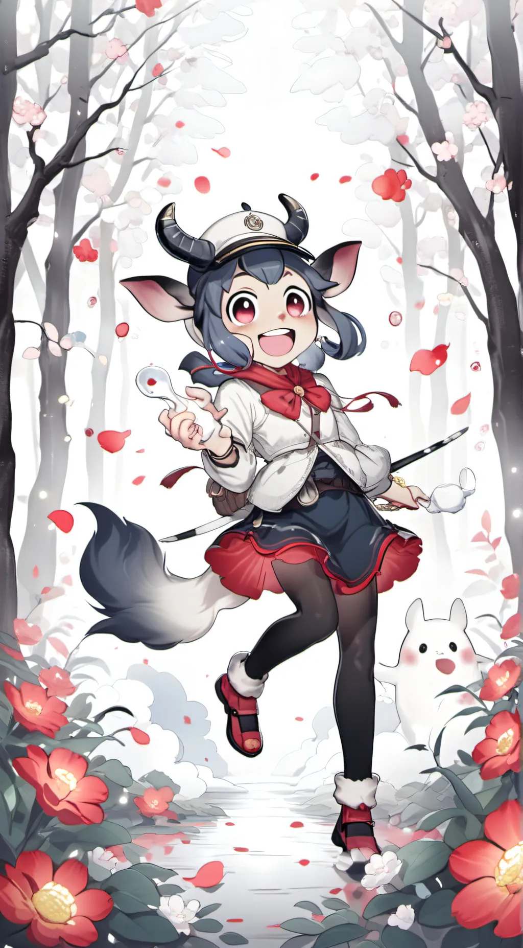 ai character: New stitch girl  background