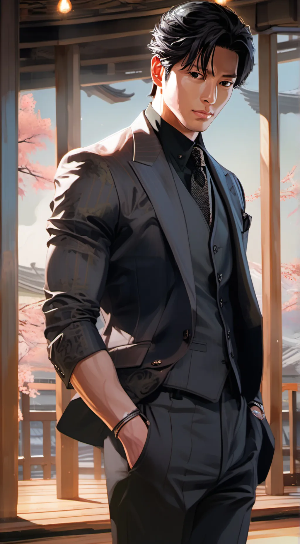 ai character: Kenji Tatsu background