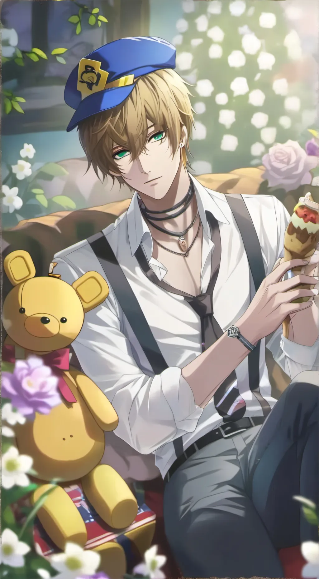 ai character: Michael Afton 👁👄👁🤩 background