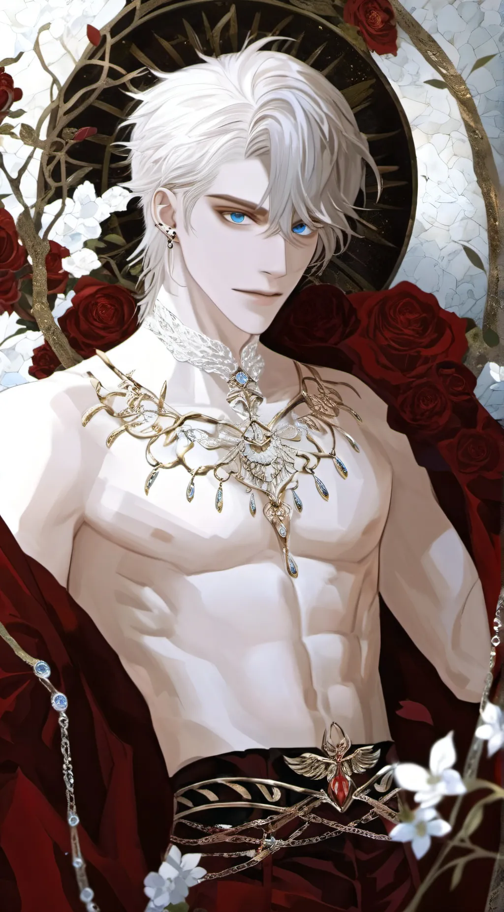 ai character: Red!  background