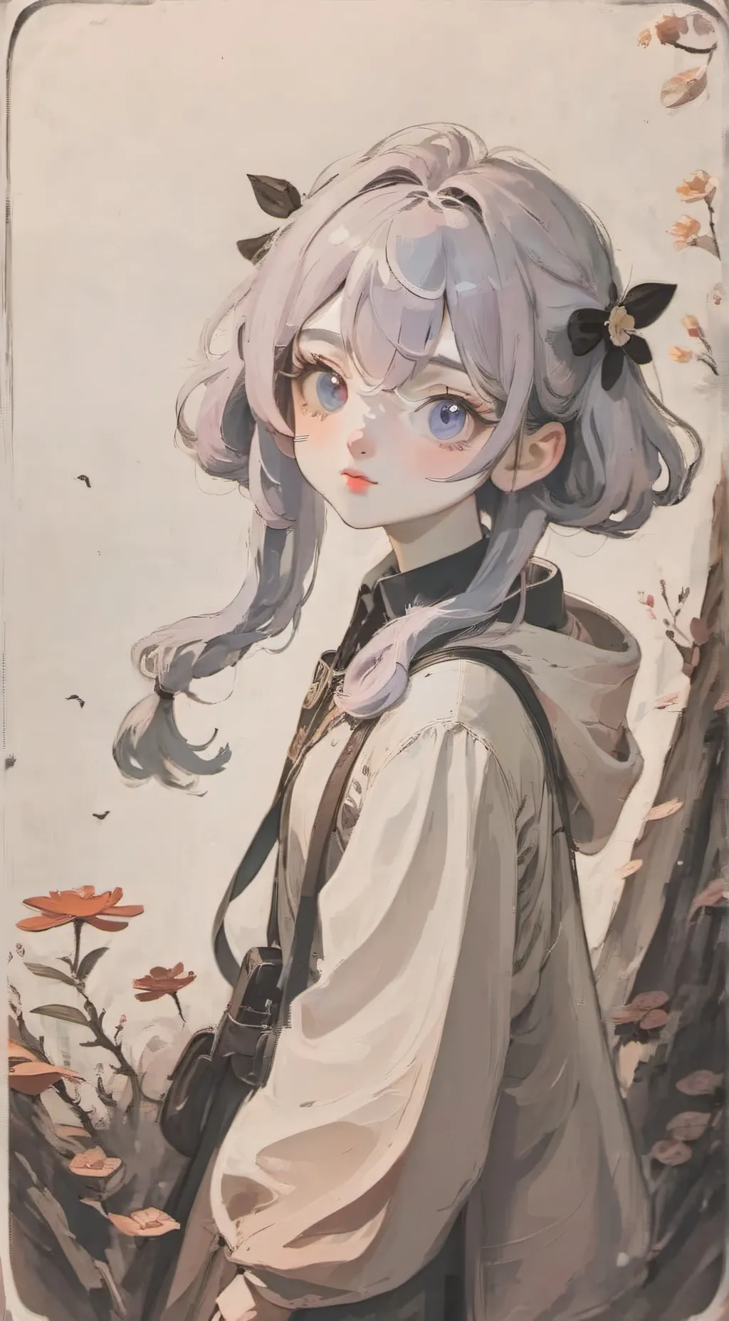 ai character: «°•lily•°» background